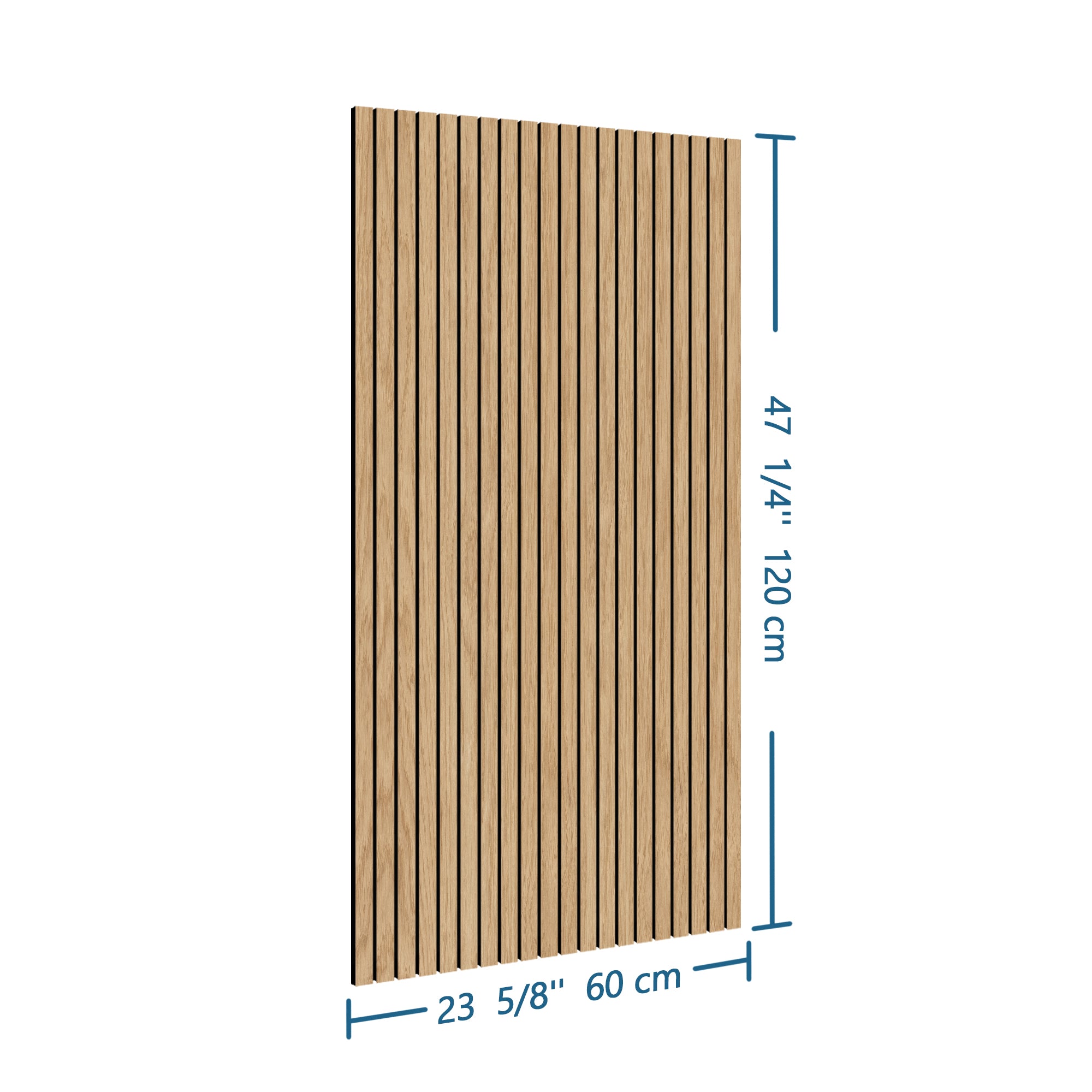 Natural Oak Wood Slat Acoustic Panels Decorative Wall Paneling