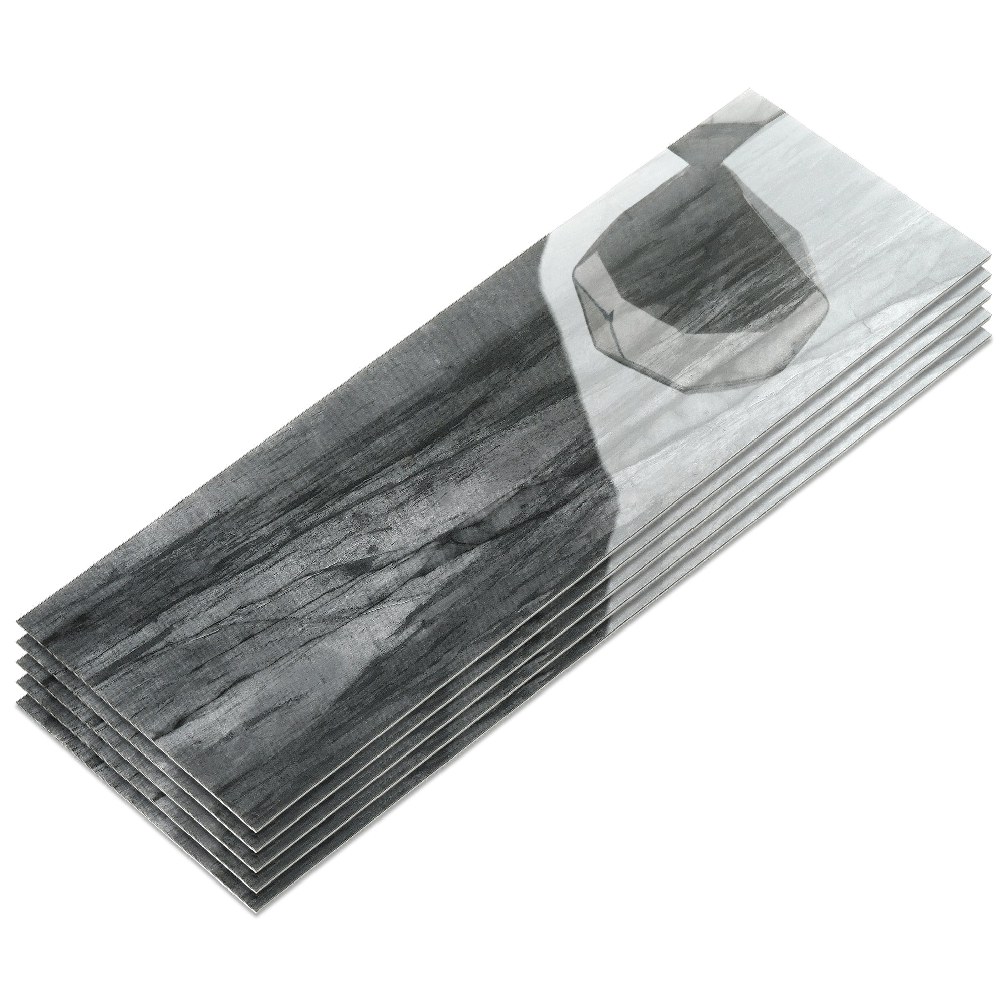 4x12" Subway Pietra Grey Peel and Stick Backsplash Tile