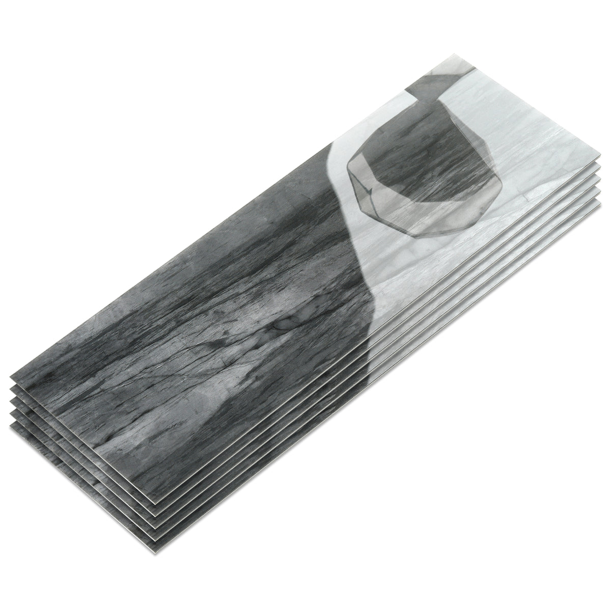 4x12" Subway Pietra Grey Peel and Stick Backsplash Tile