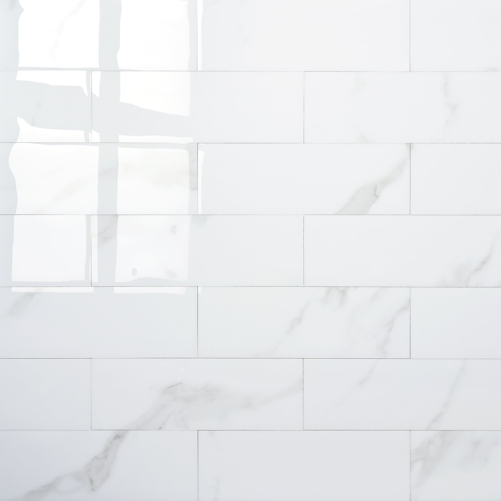 4x12" Subway Carrara White Peel and Stick Backsplash Tile