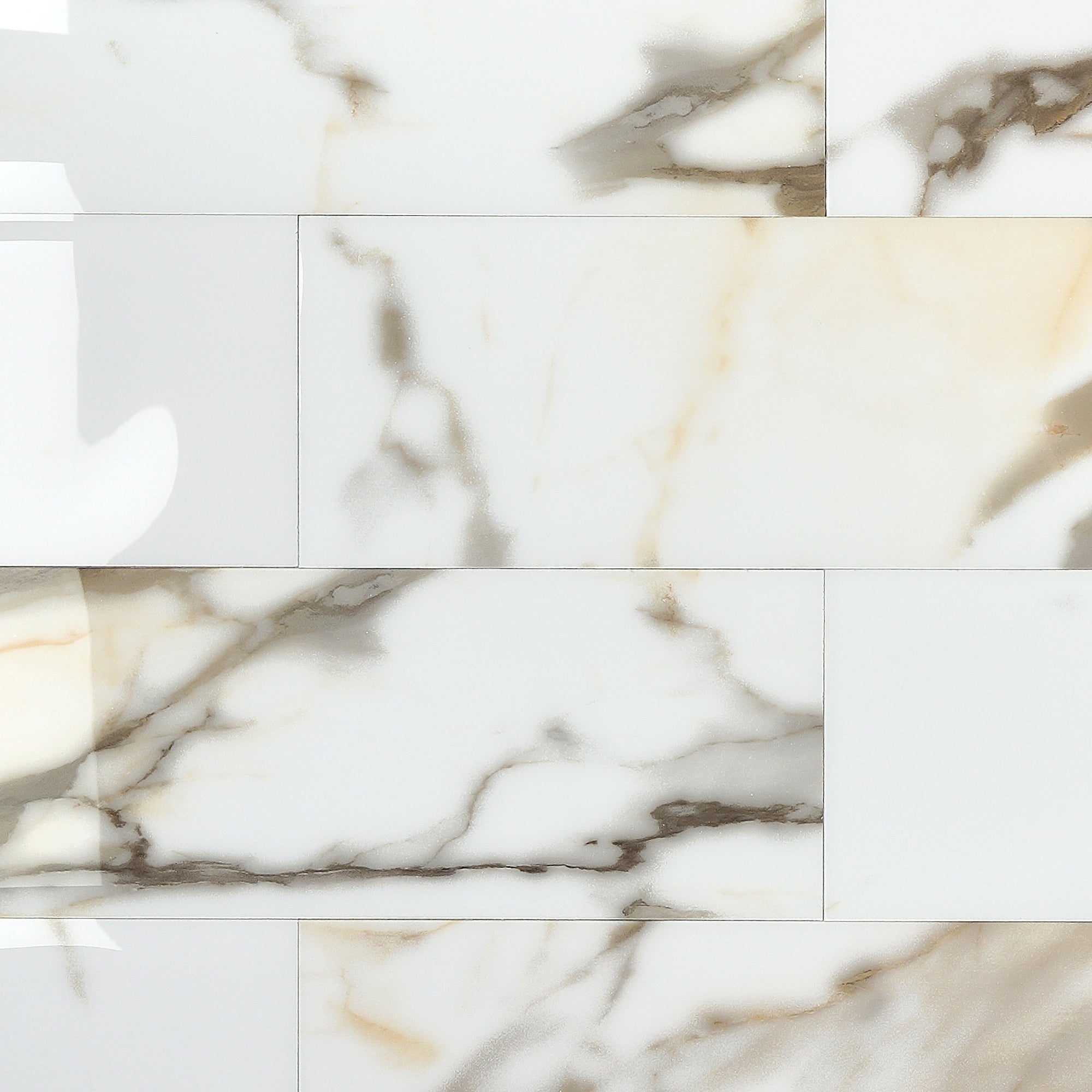 4x12" Subway Calacatta Gold Peel and Stick Backsplash Tile