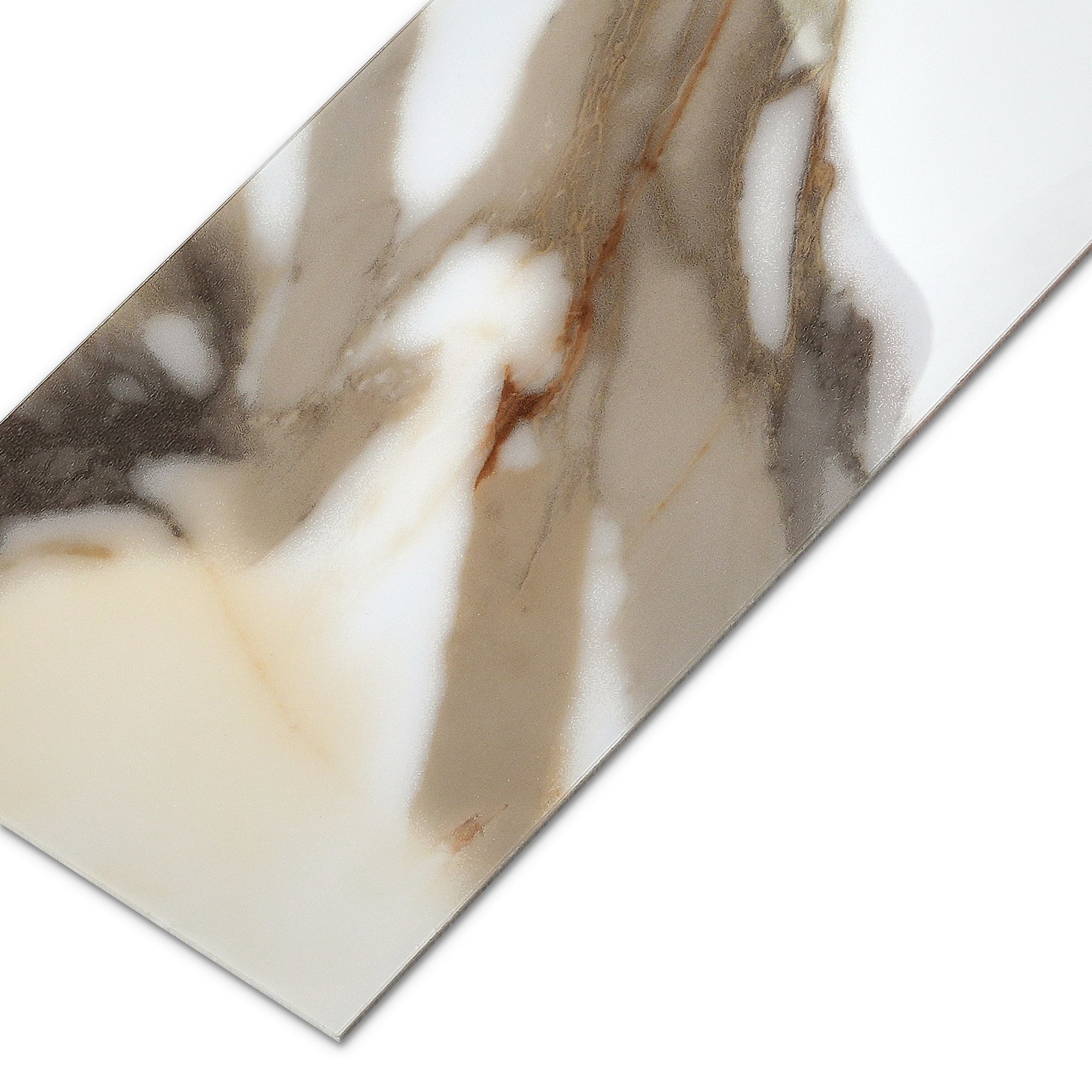 4x12" Subway Calacatta Gold Peel and Stick Backsplash Tile