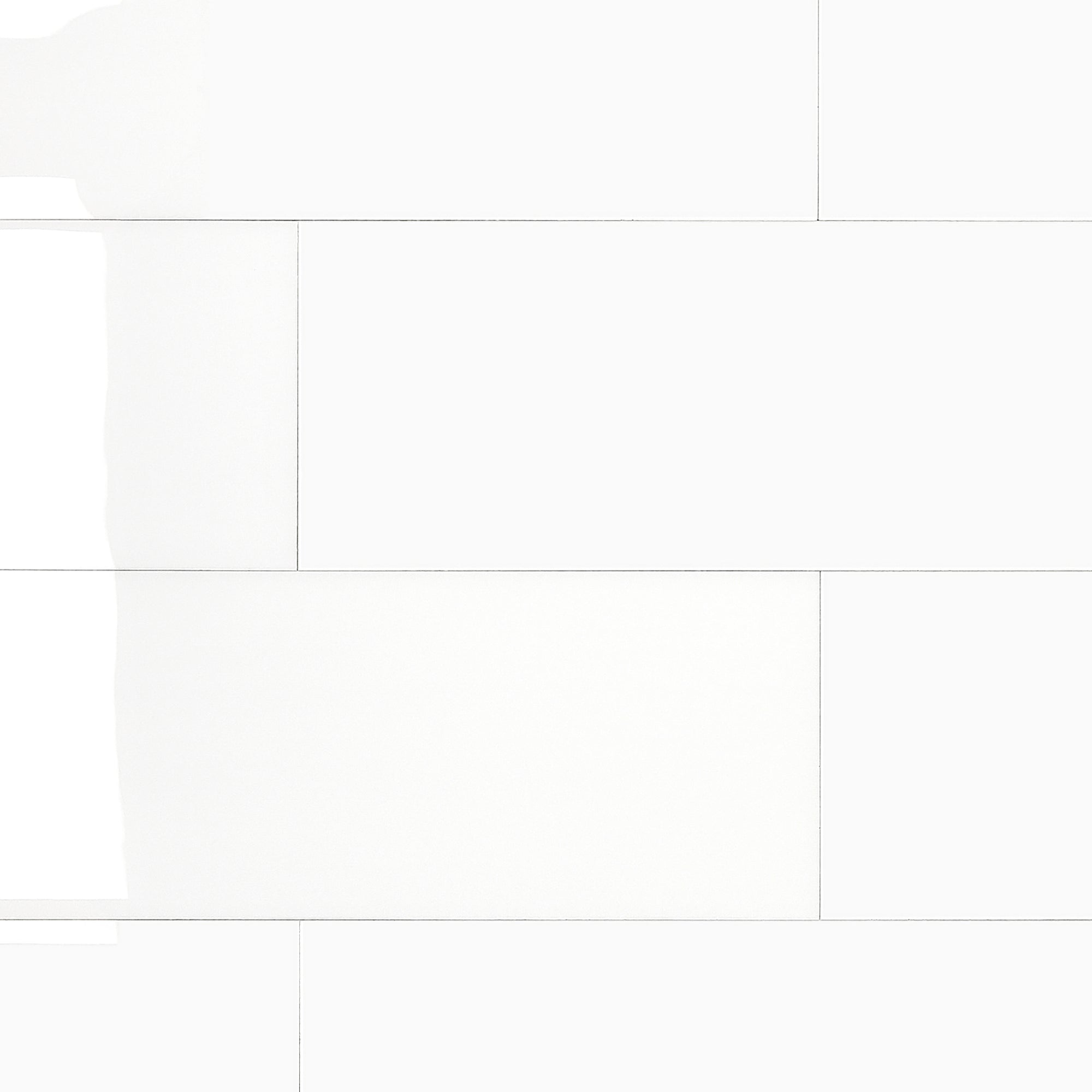 4x12" Subway Pure White Peel and Stick Backsplash Tile