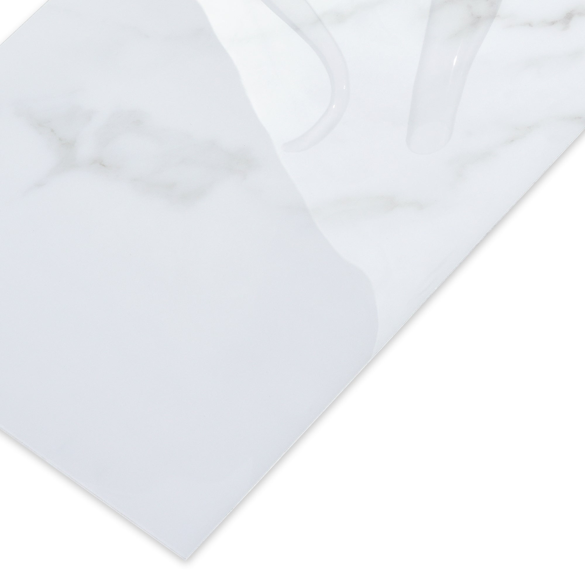 12x24" Subway Carrara White Peel and Stick Backsplash Tile