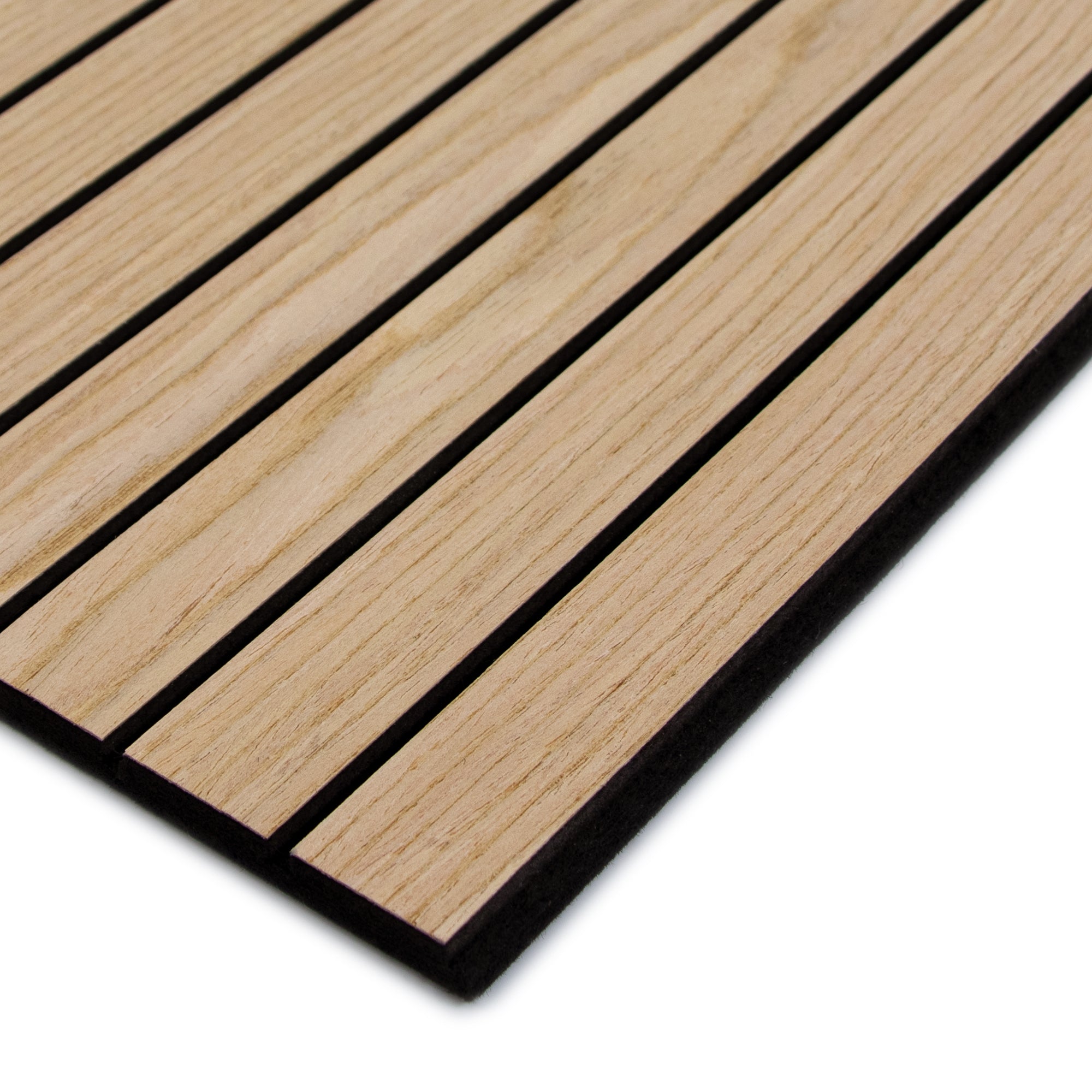 Natural Oak Wood Slat Acoustic Panels Decorative Wall Paneling