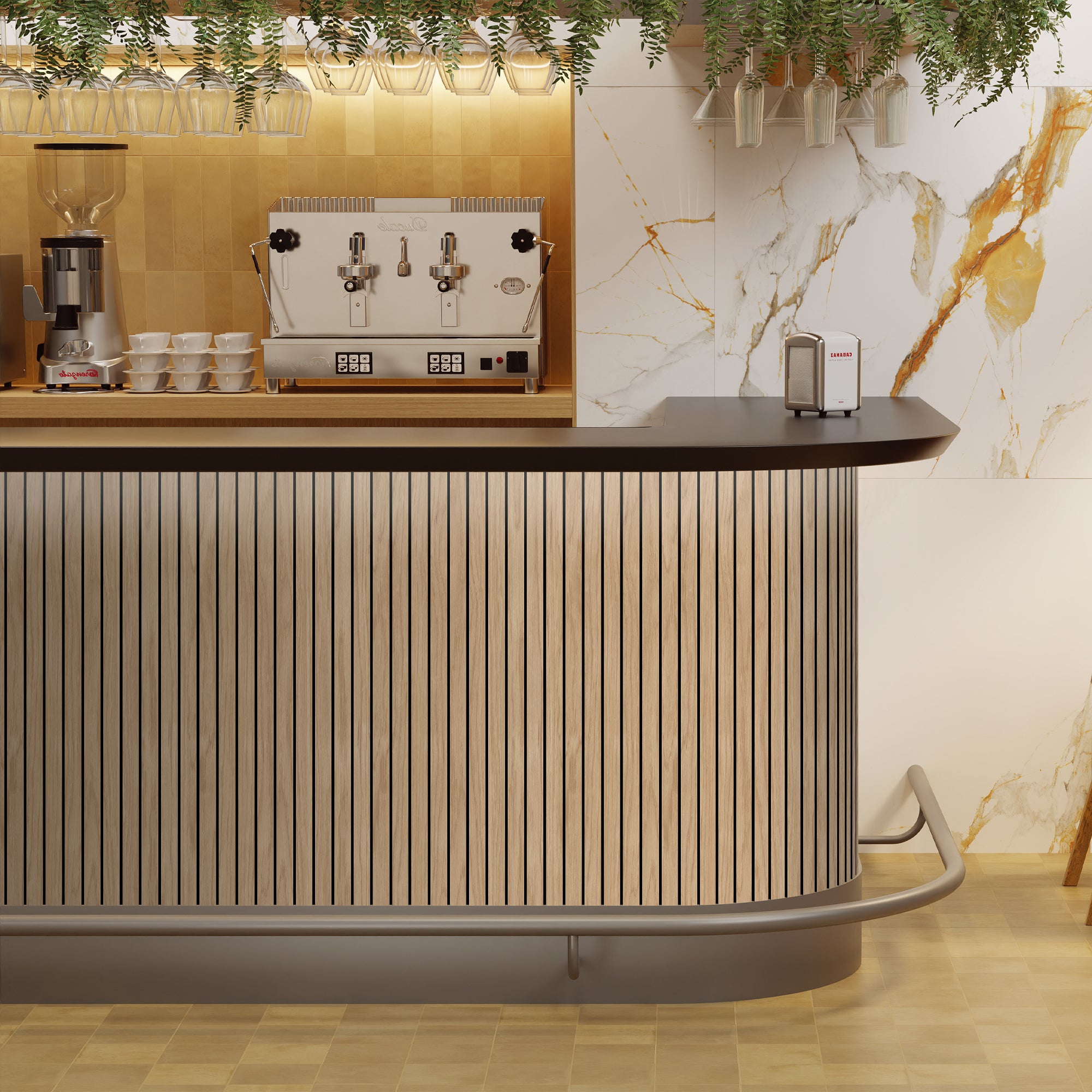 Natural Oak Wood Slat Acoustic Panels Decorative Wall Paneling