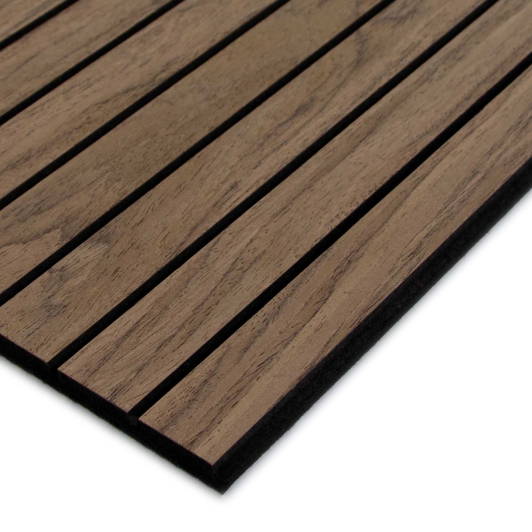Walnut Wood Slat Acoustic Panels Decorative Wall Paneling