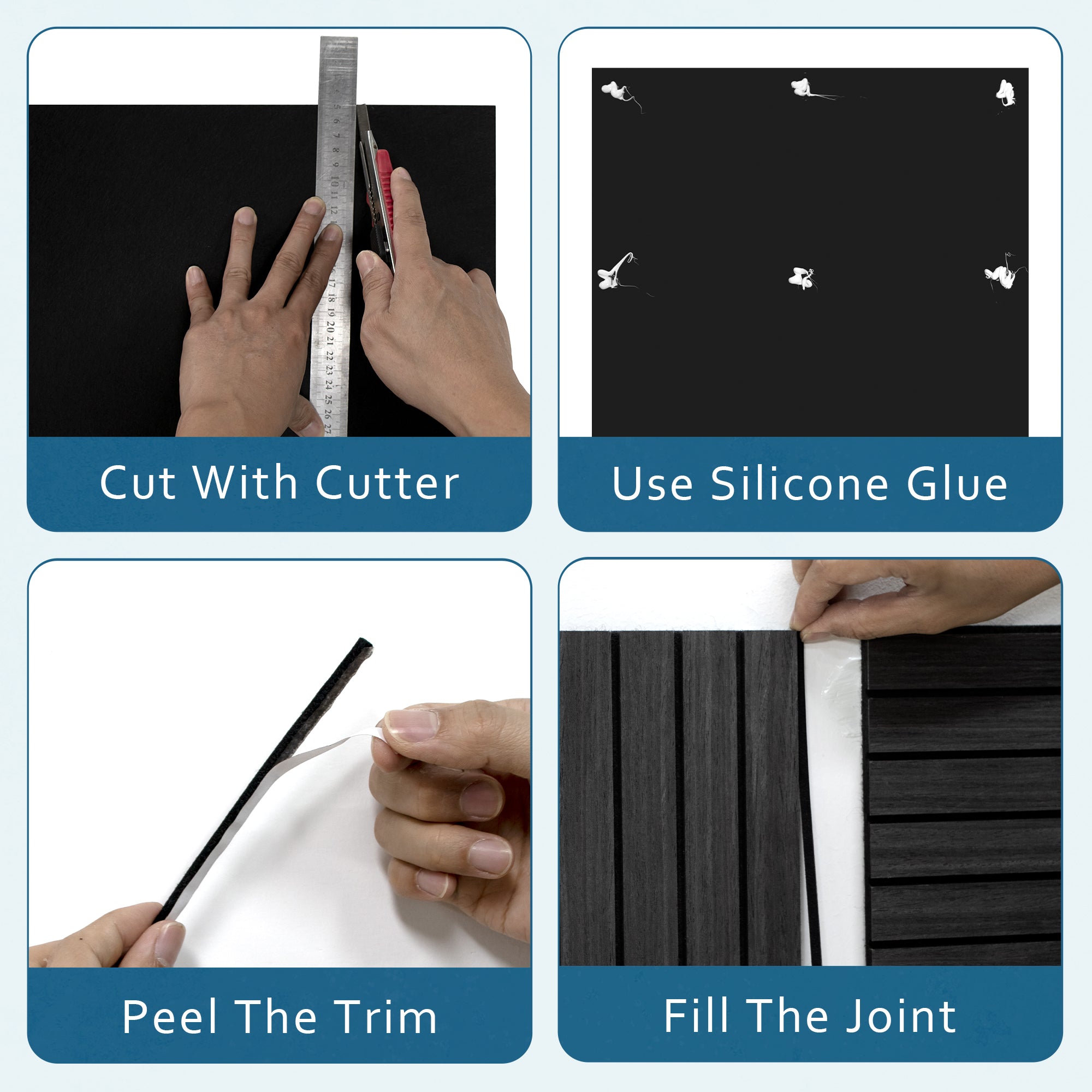 Natural Oak Wood Slat Acoustic Panels Decorative Wall Paneling