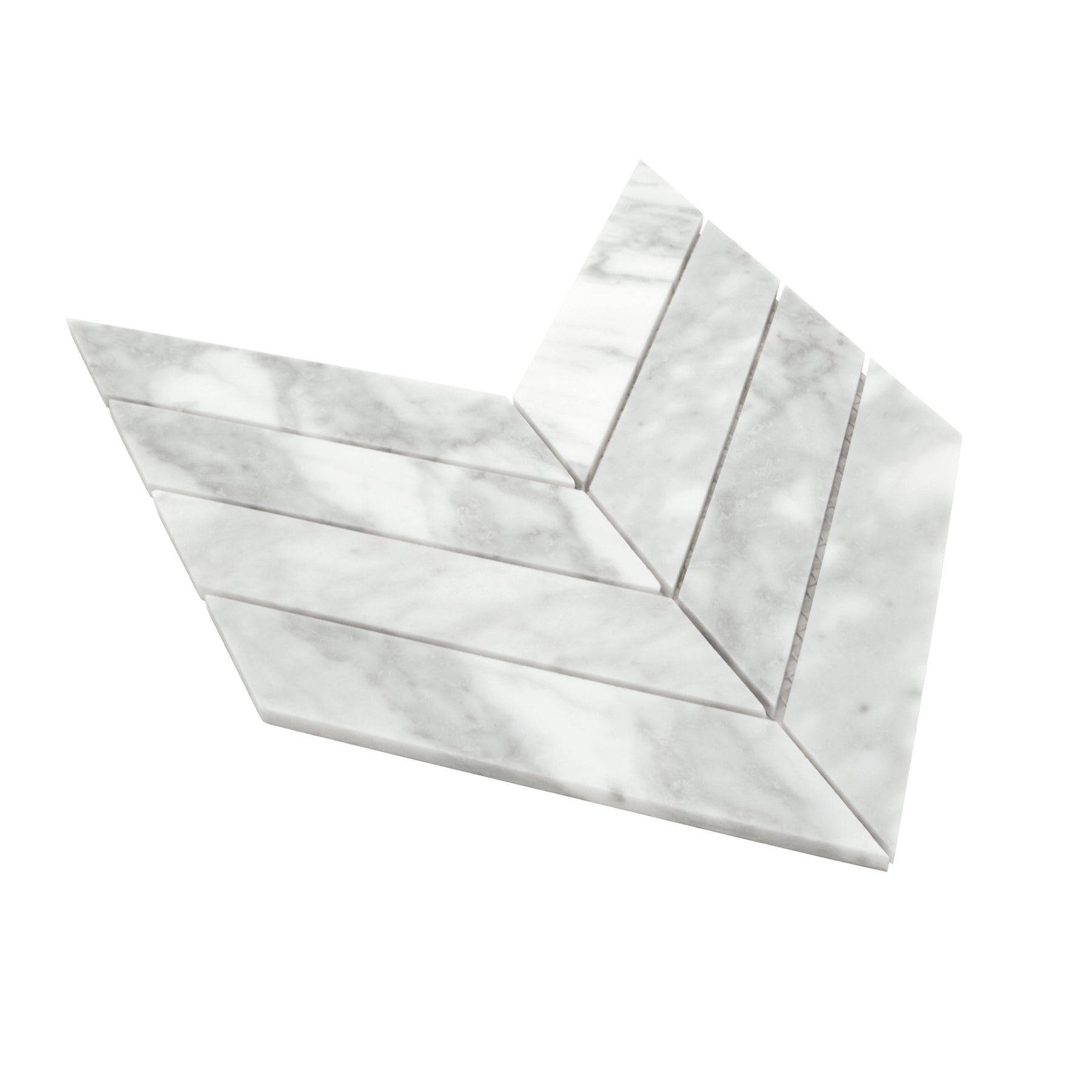 Carrara White Chevron Marble Floor And Wall Mosaic Tile