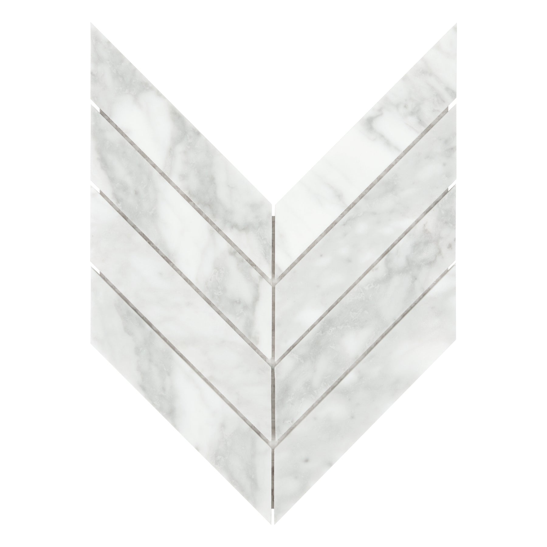 Carrara White Chevron Marble Floor And Wall Mosaic Tile