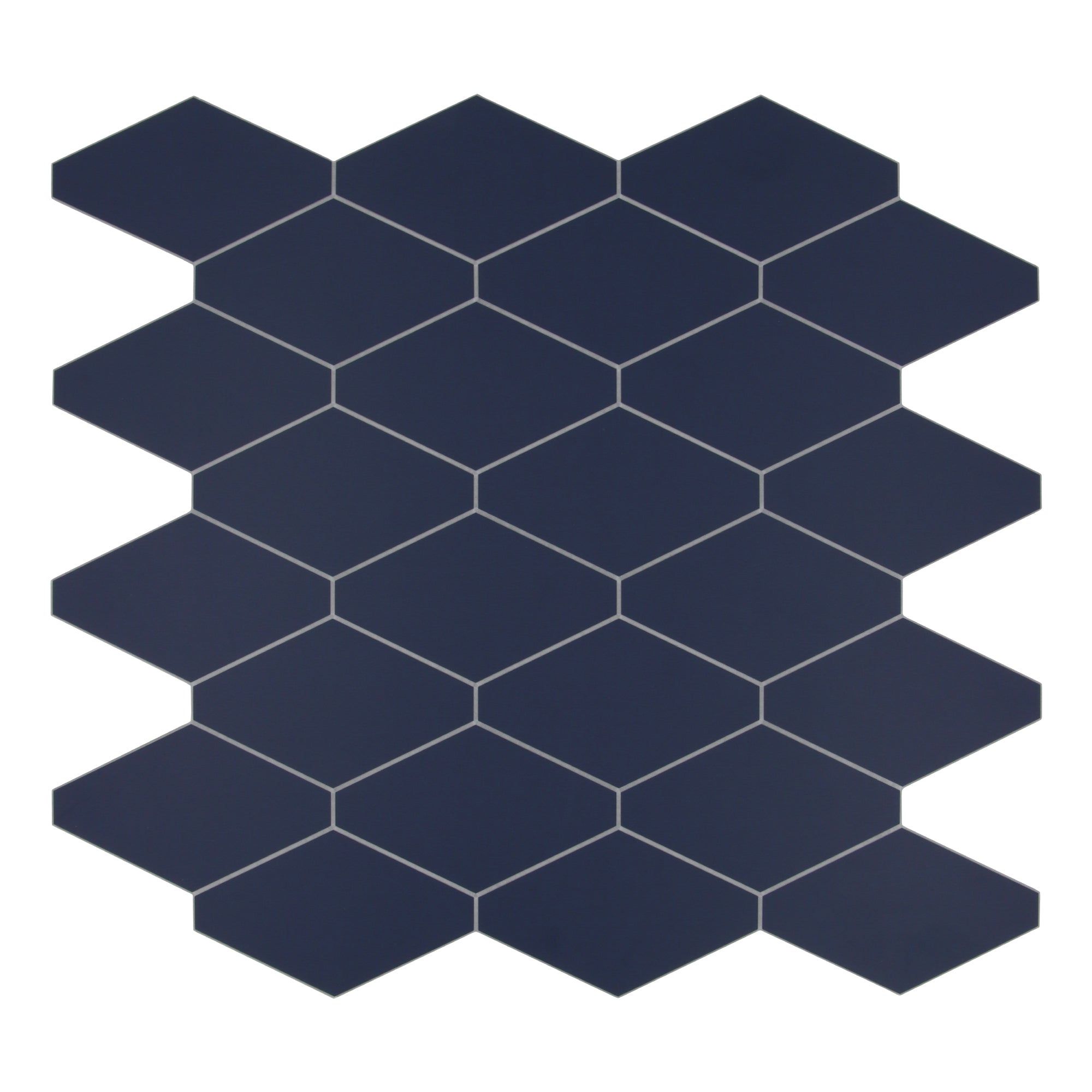 Diamond Navy Blue Peel and Stick Backsplash Tile