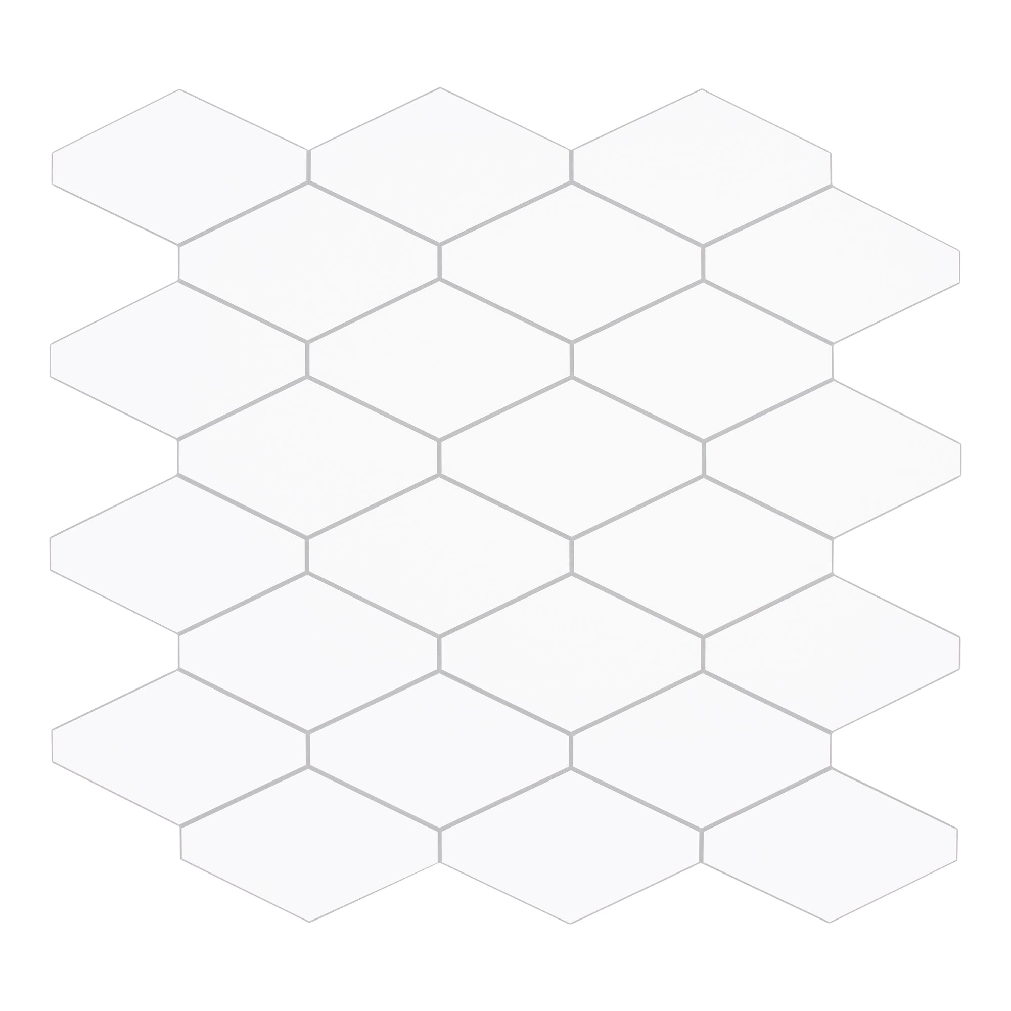 Diamond White Peel and Stick Backsplash Tile