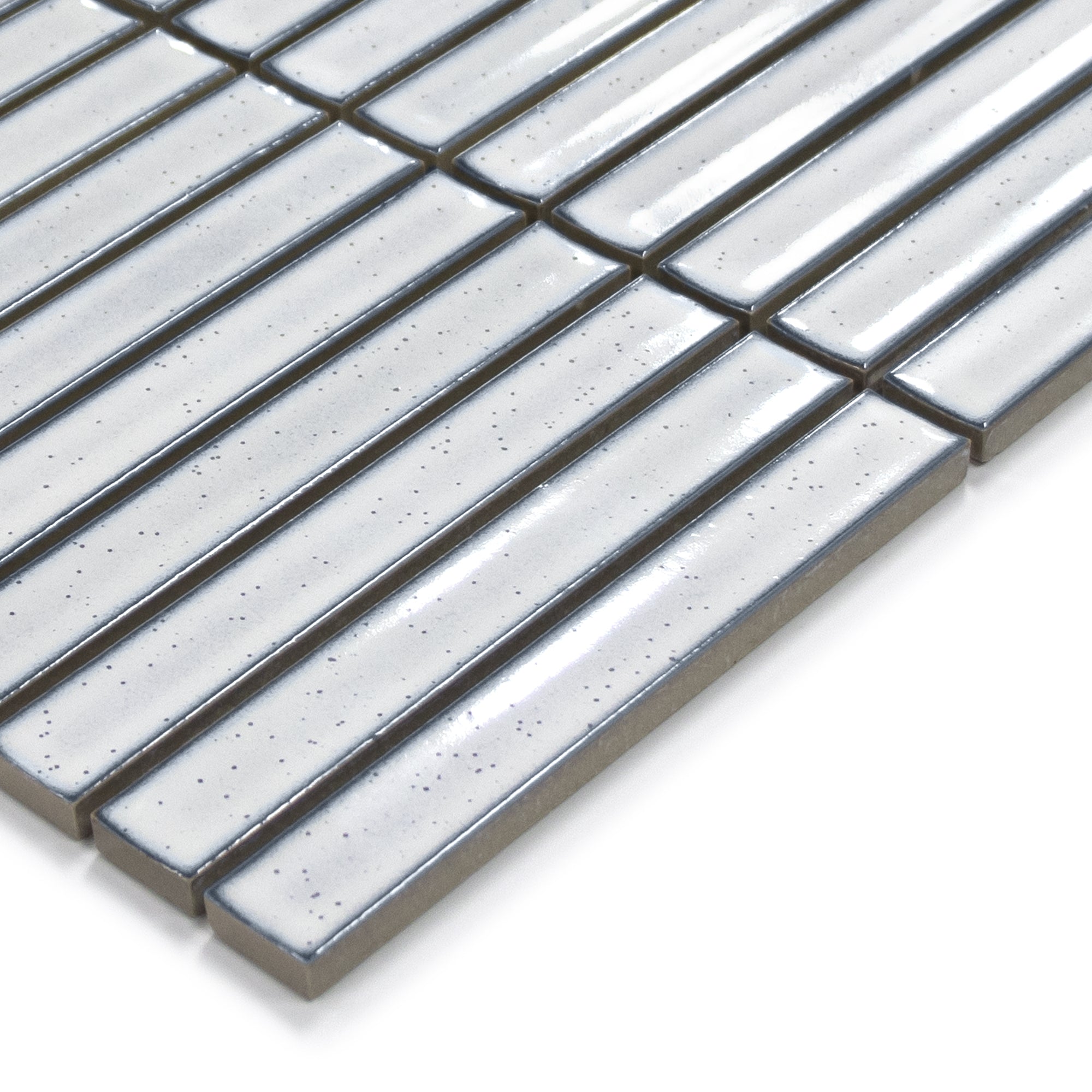 Kit Kat White Porcelain Floor and Wall Mosaic Tile