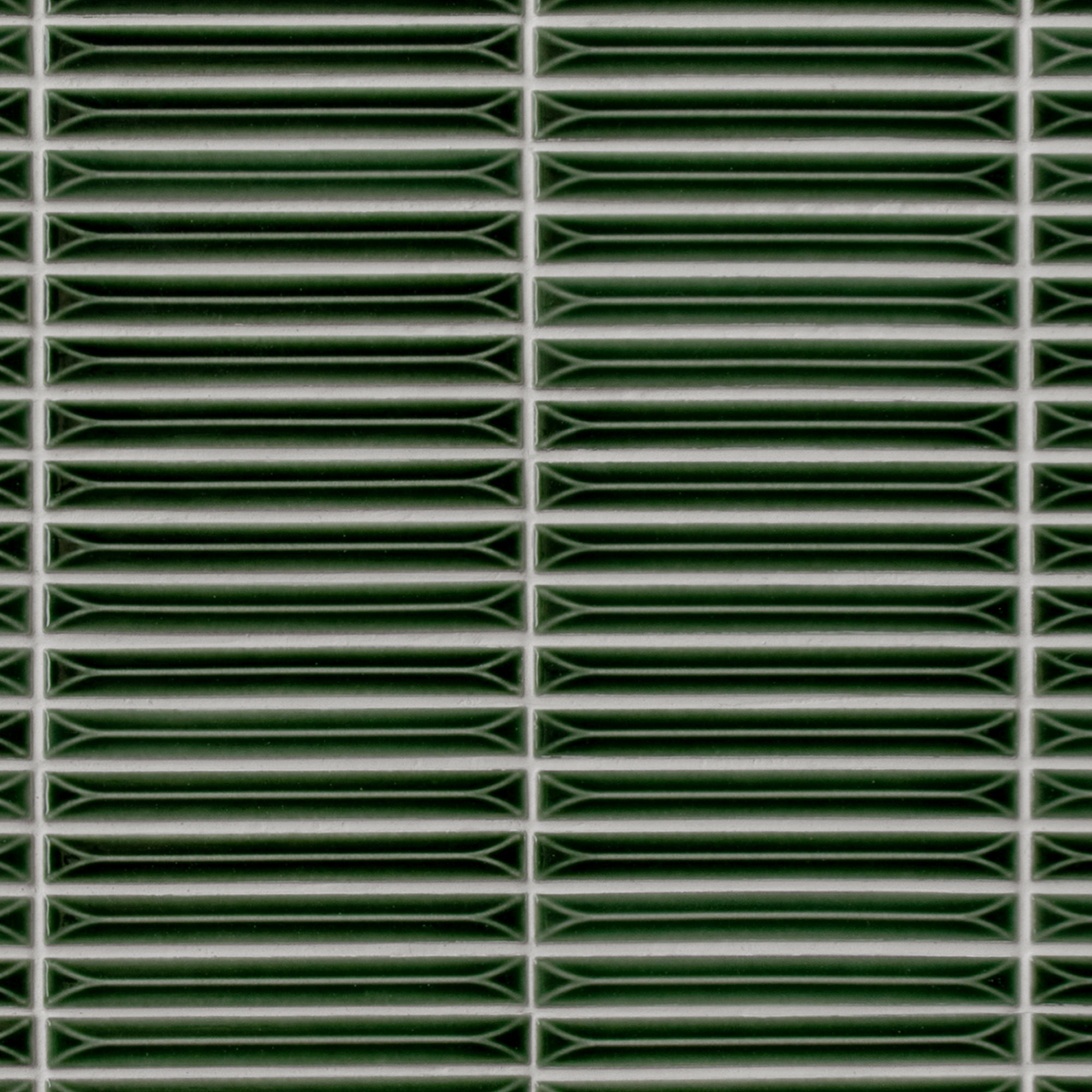 Kit Kat Green Porcelain Wall Mosaic Tile