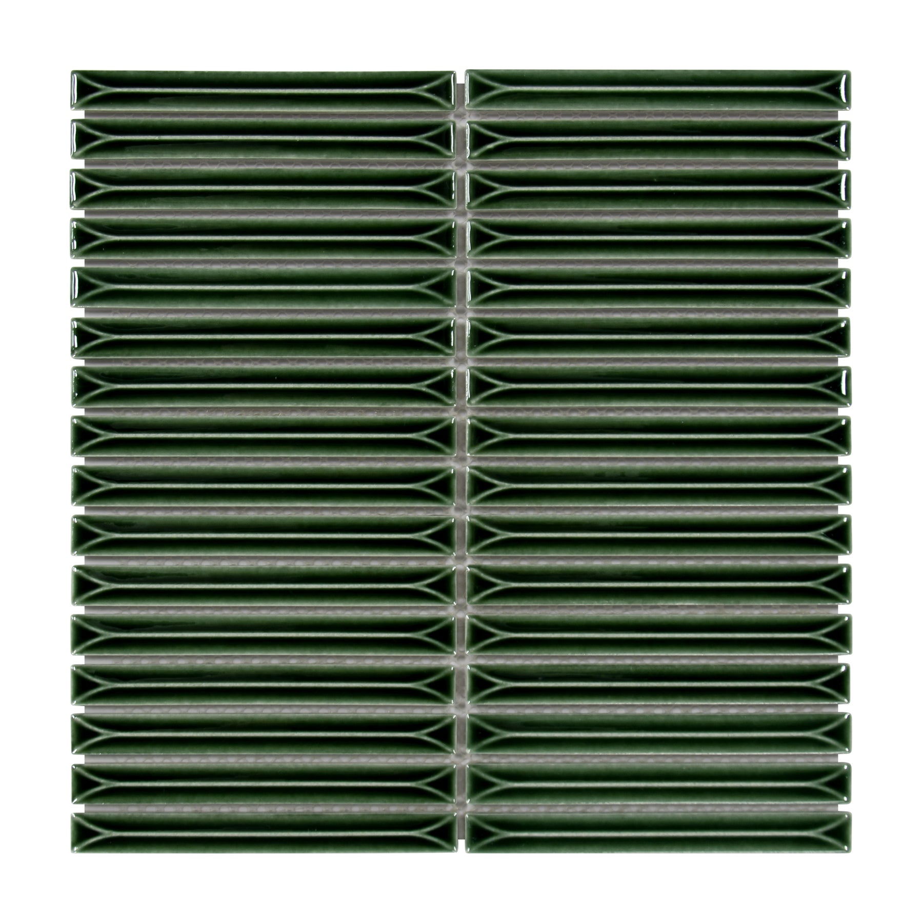 Kit Kat Green Porcelain Floor and Wall Mosaic Tile