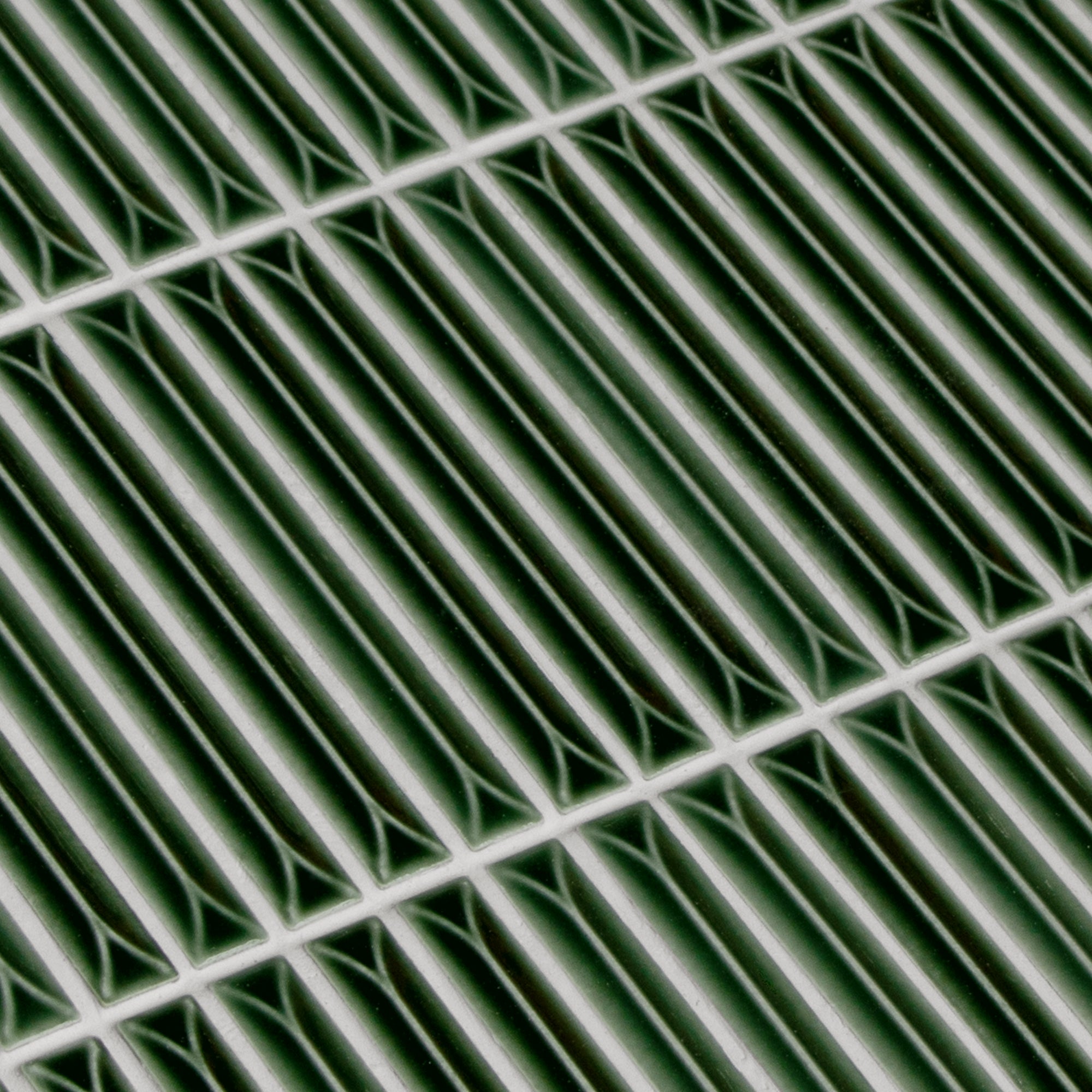 Kit Kat Green Porcelain Wall Mosaic Tile
