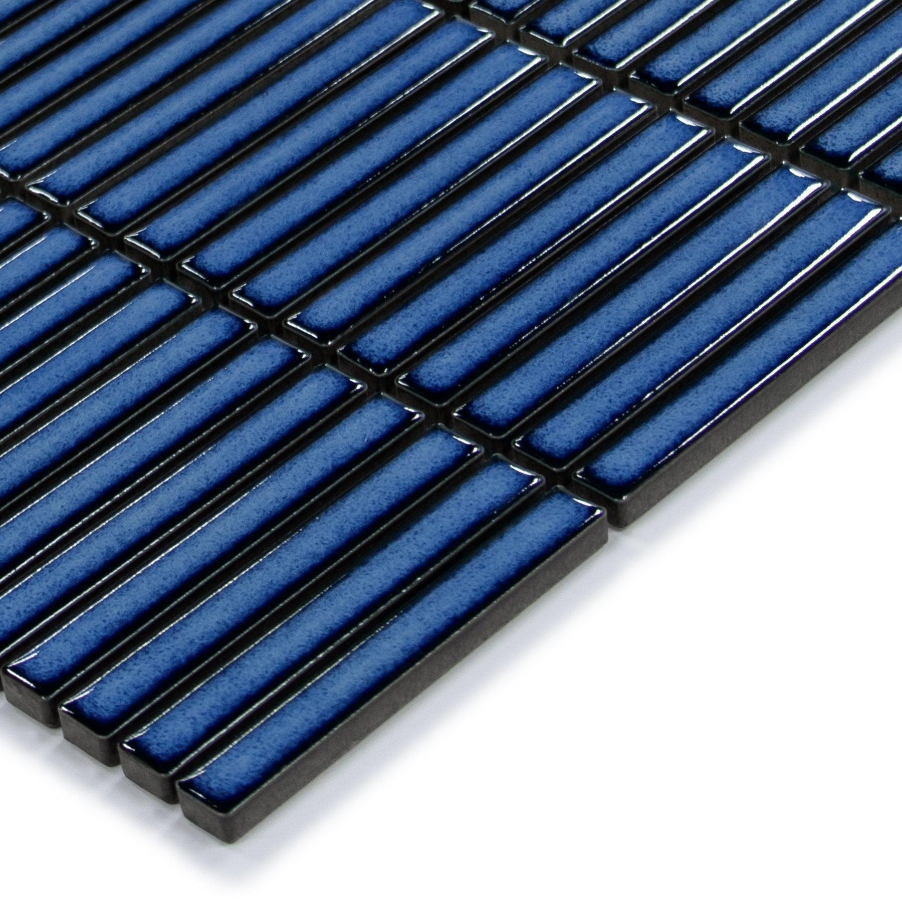 Kit Kat Blue Porcelain Floor and Wall Mosaic Tile