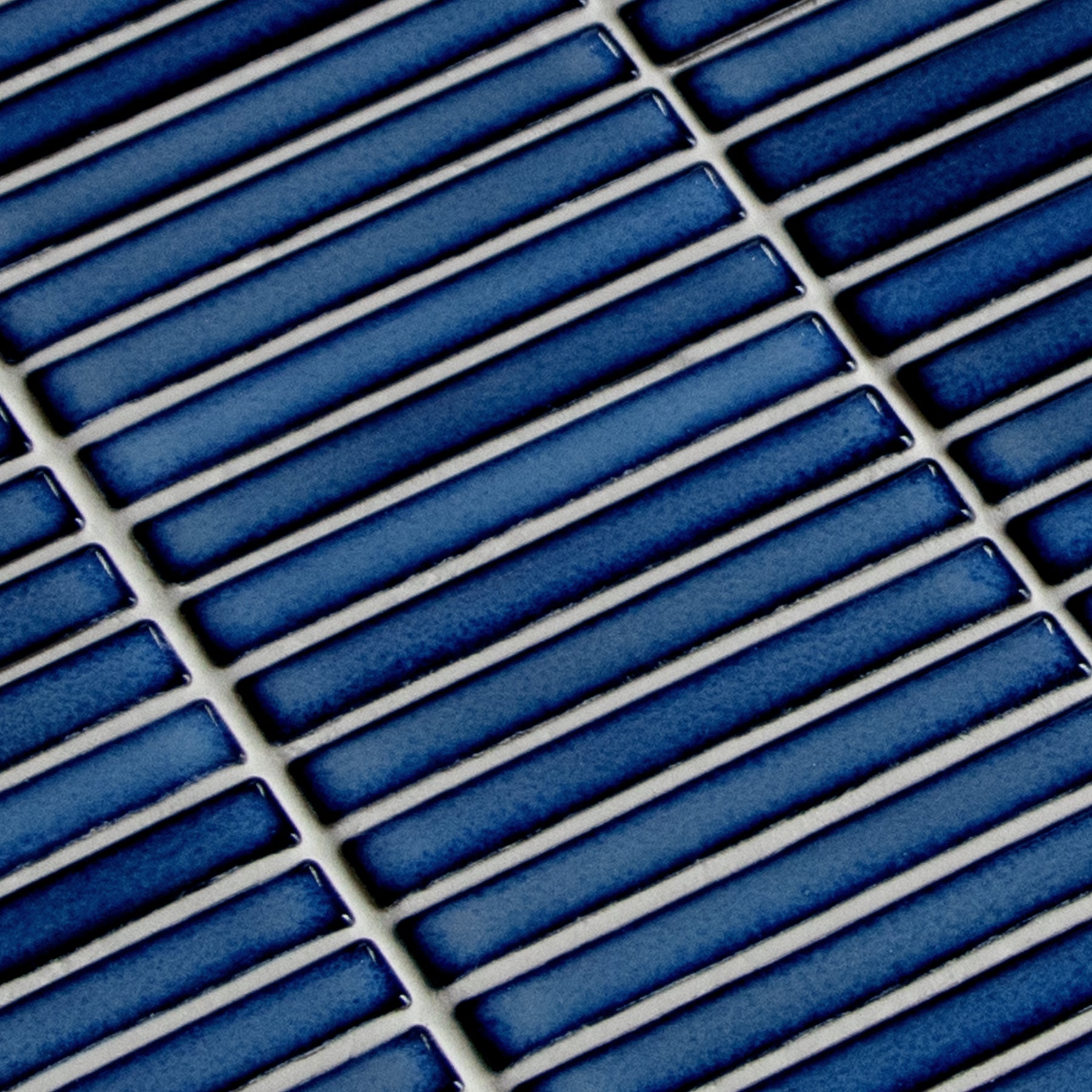 Kit Kat Blue Porcelain Floor and Wall Mosaic Tile