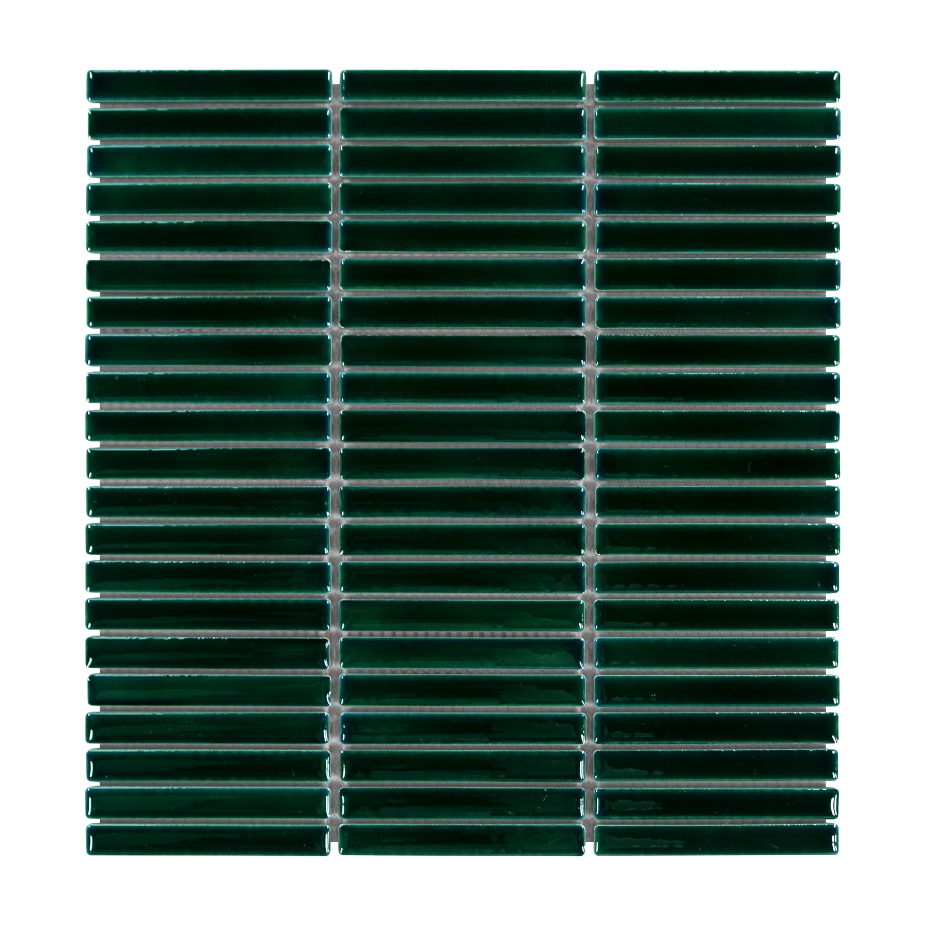 Kit Kat Green Porcelain Floor and Wall Mosaic Tile