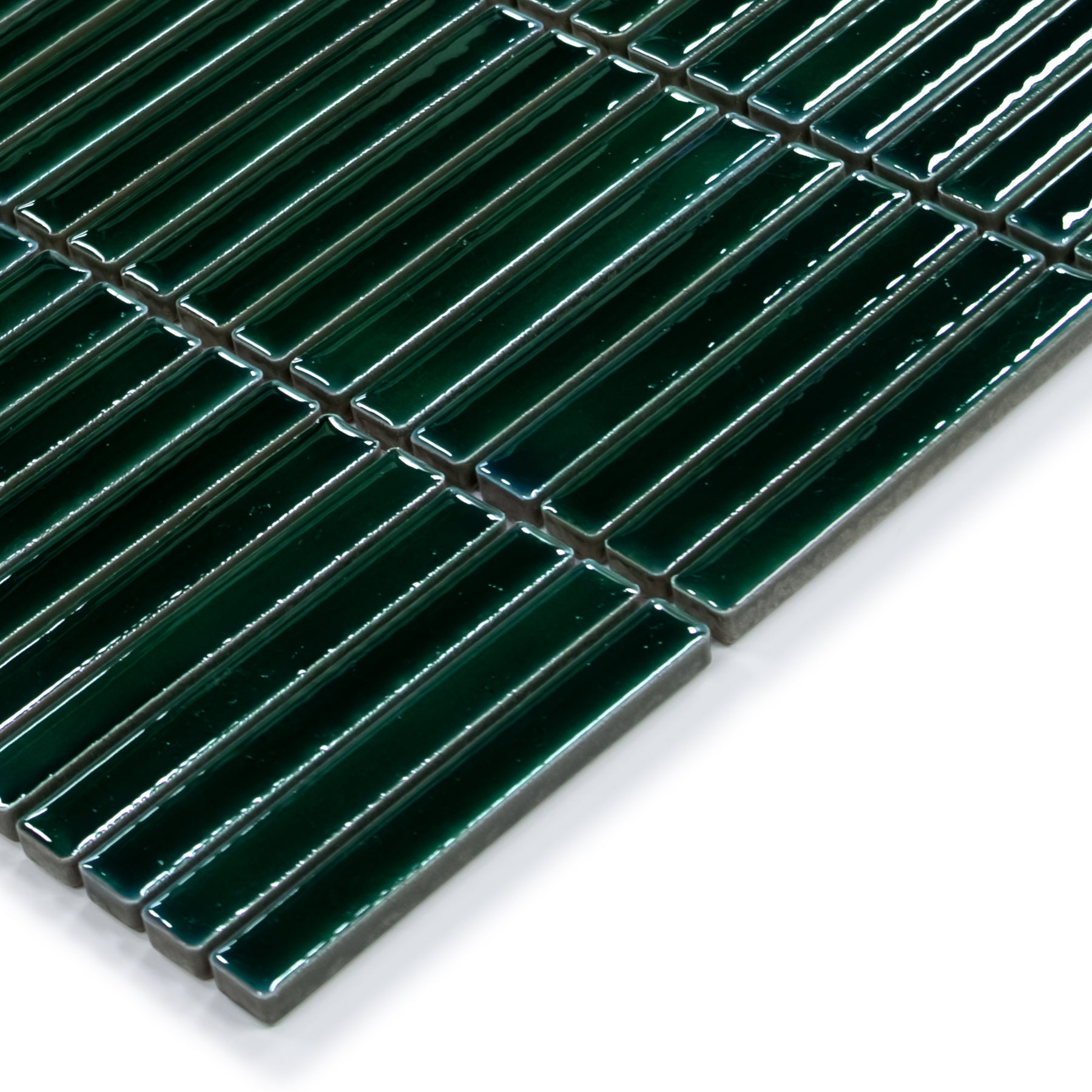 Kit Kat Green Porcelain Floor and Wall Mosaic Tile