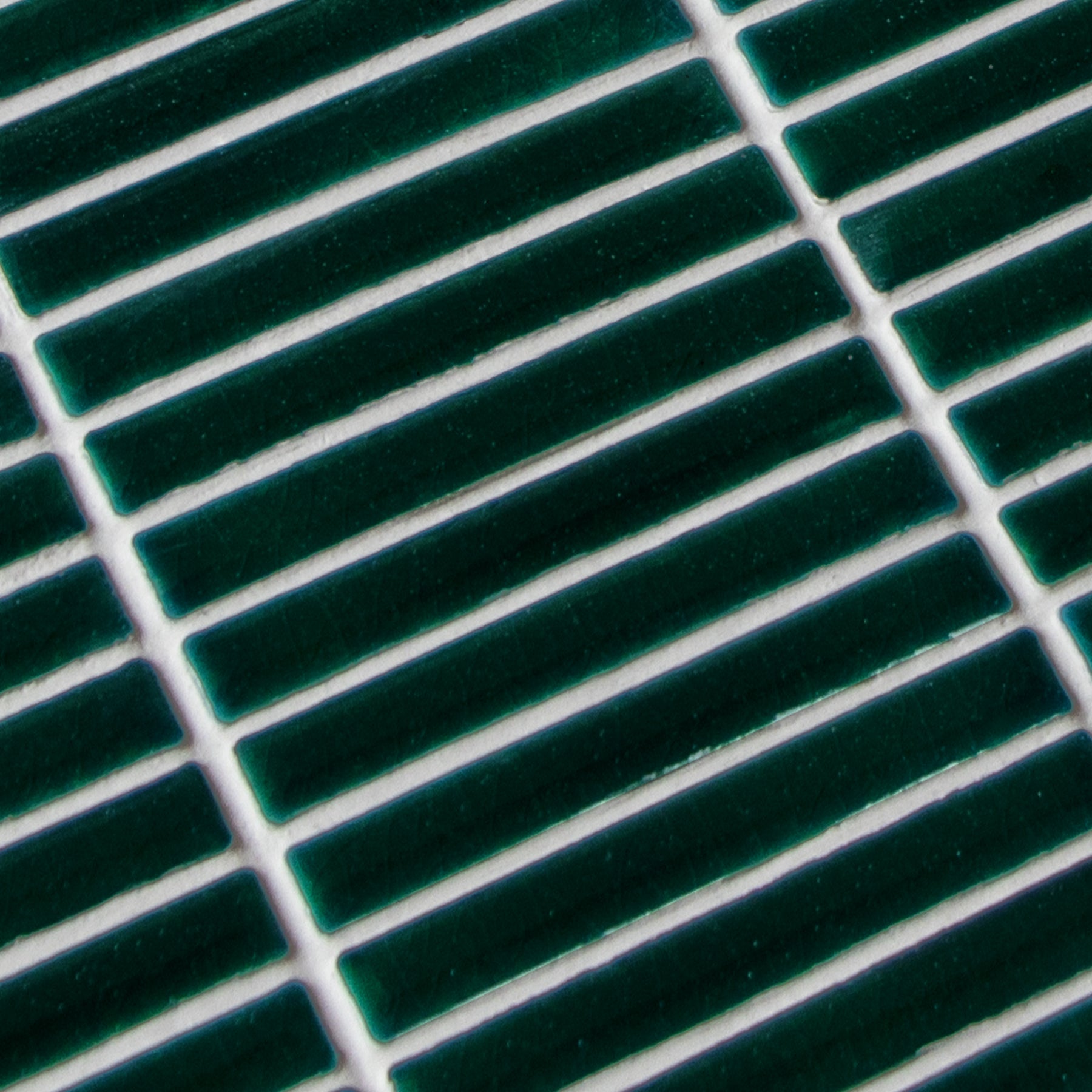 Kit Kat Green Porcelain Floor and Wall Mosaic Tile
