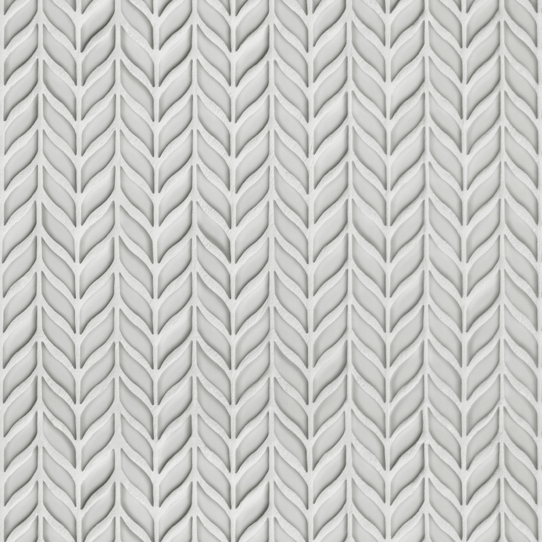 Glazed White Leaf Waterjet Recycled Glass Floor And Wall Mosaic Tile