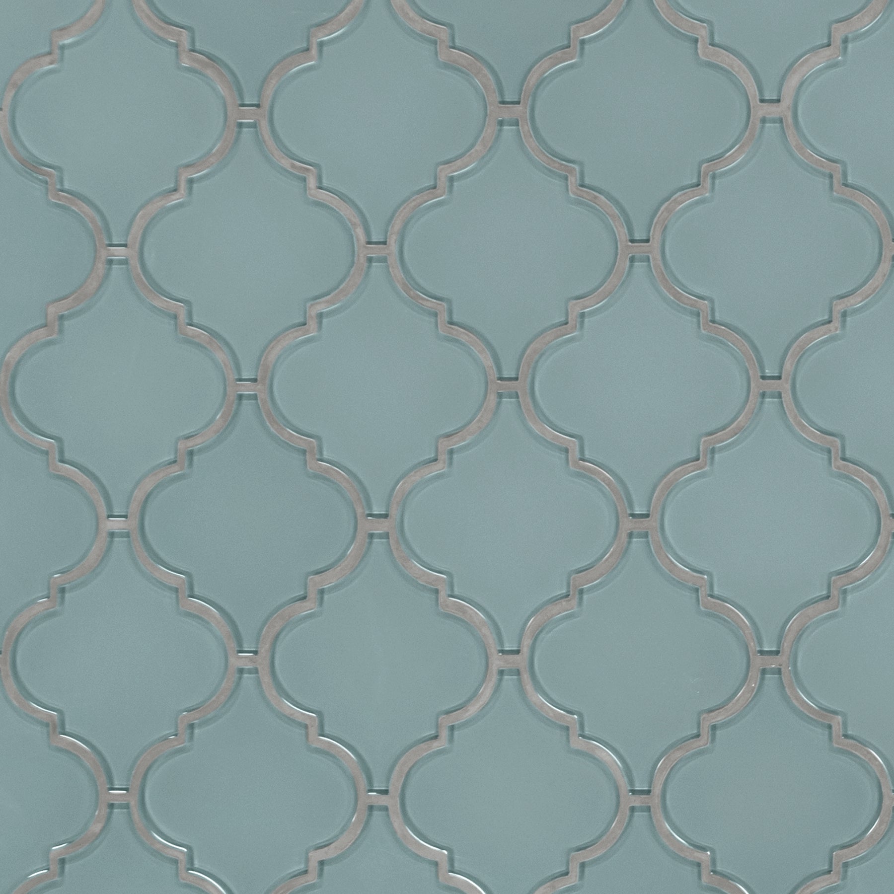 Arabesque Lantern Blue Glass Wall Mosaic Tile