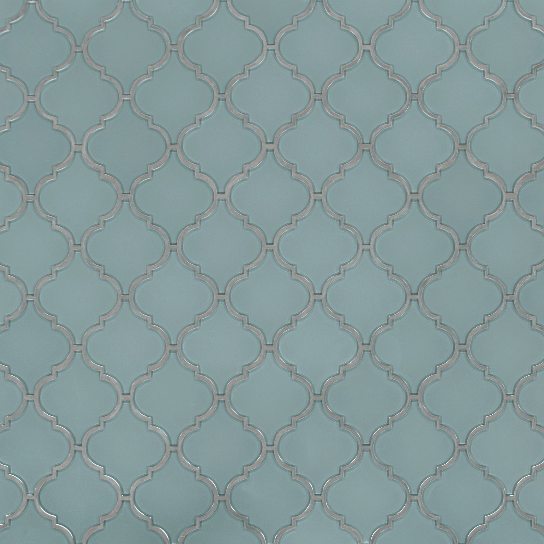 Arabesque Lantern Blue Glass Wall Mosaic Tile