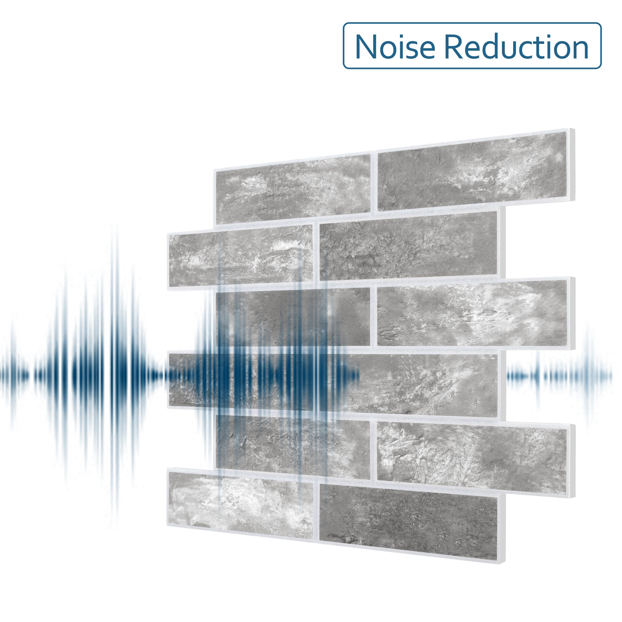 Faux Brick Grey PET Acoustic Felt Tile