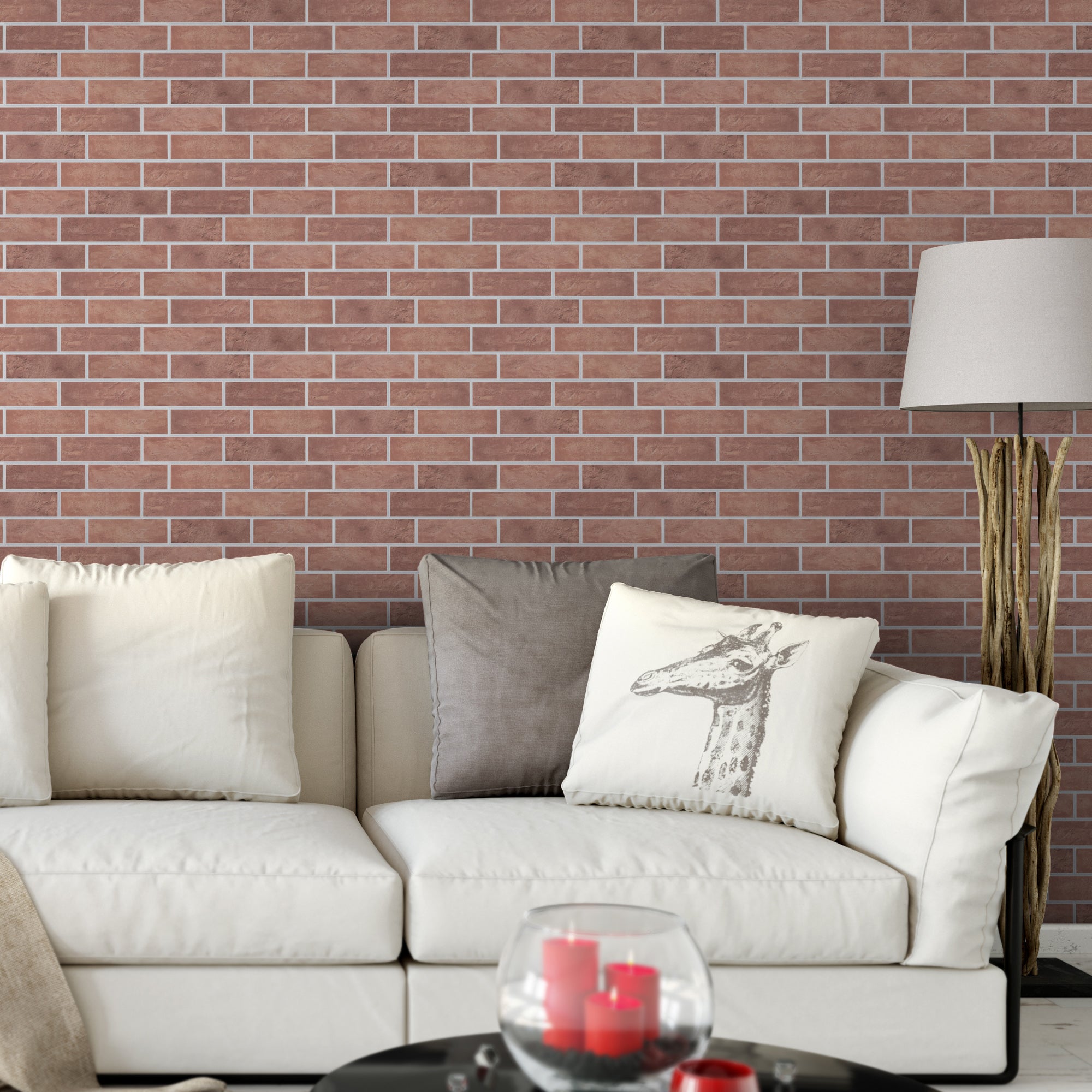 Faux Brick Red PET Acoustic Felt Tile