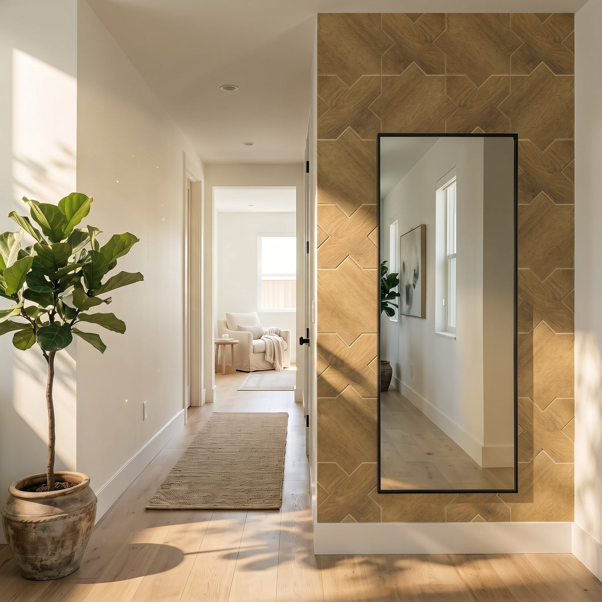 Star & Cross Natural Oak PET Acoustic Felt Tile