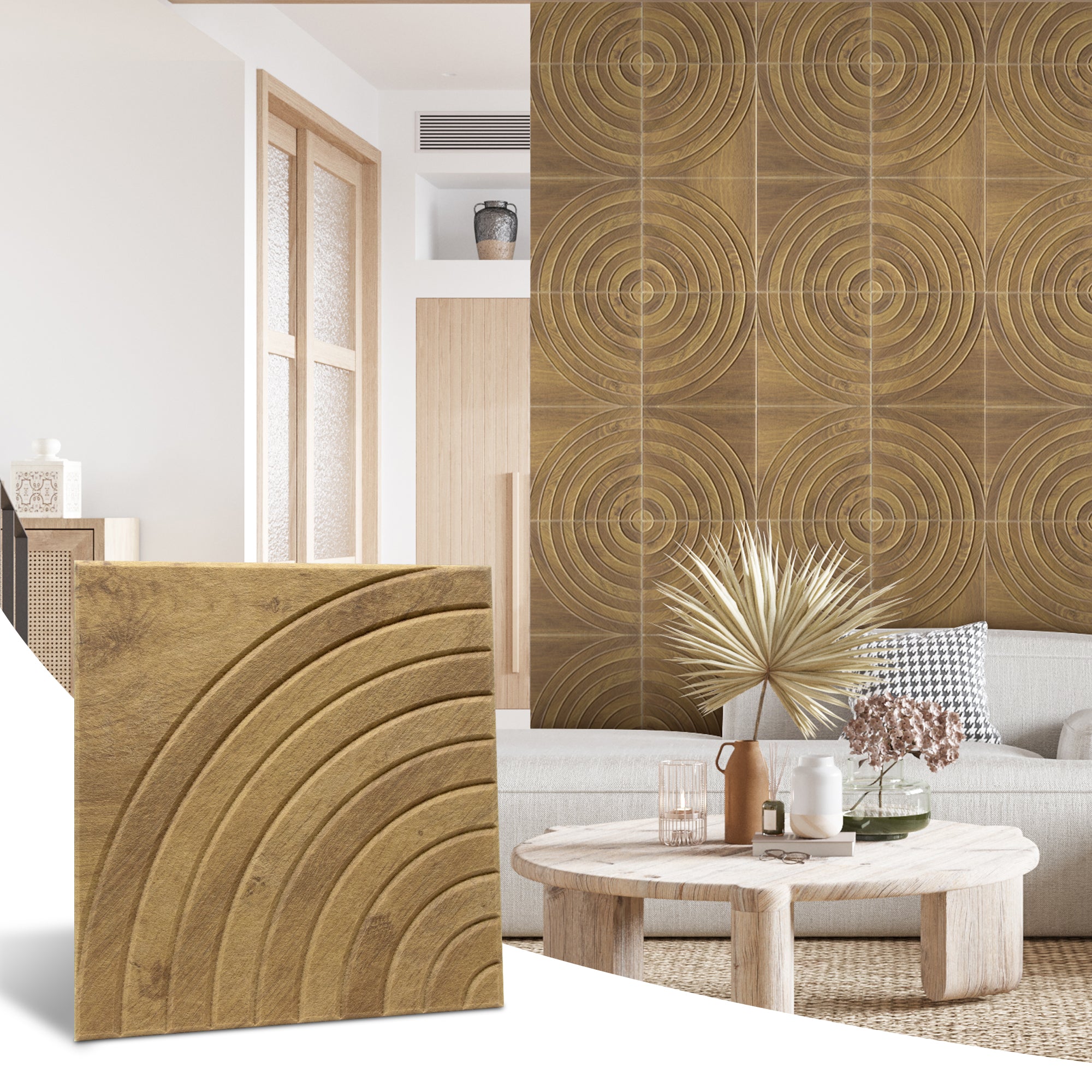 Target Natural Oak PET Acoustic Felt Tile