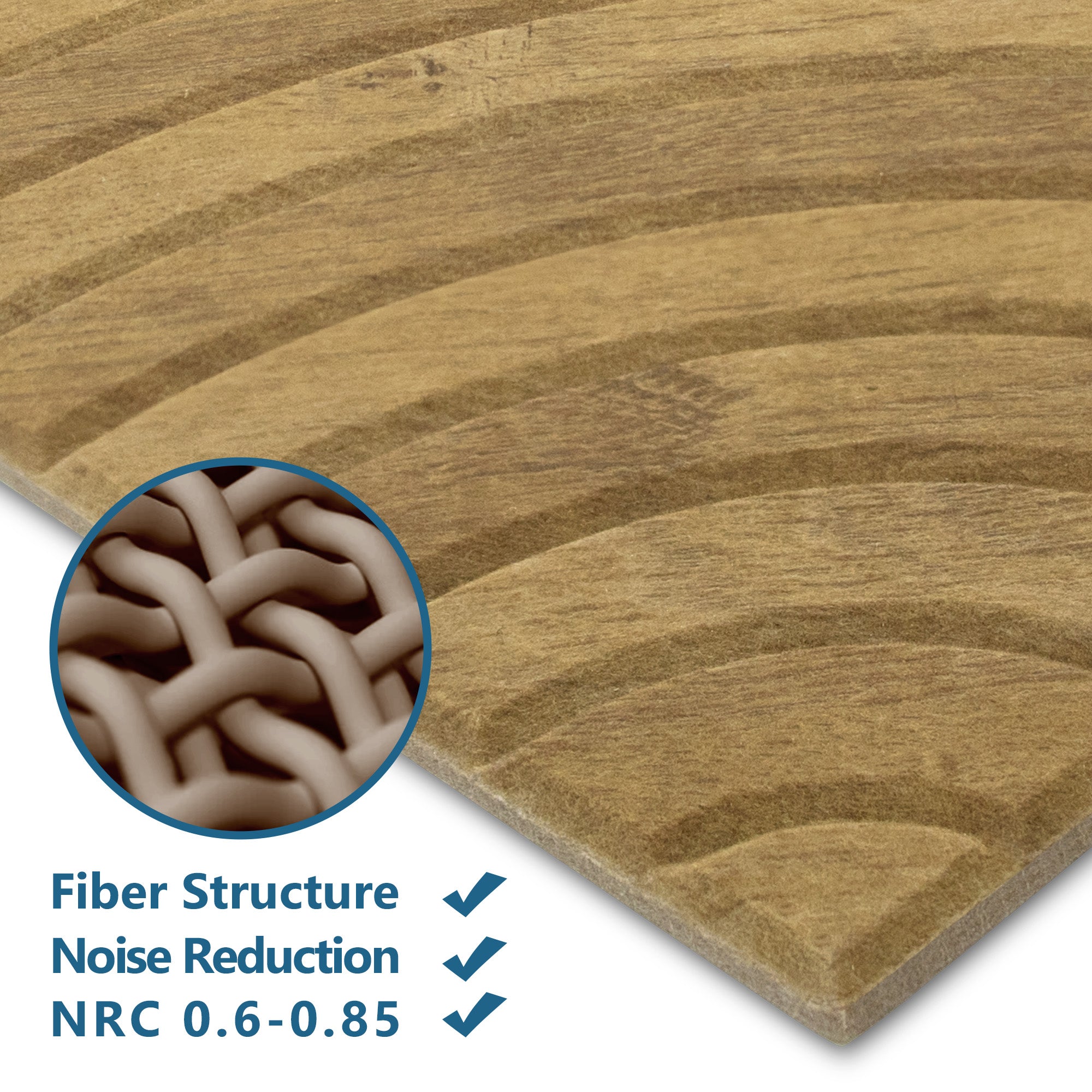 Target Natural Oak PET Acoustic Felt Tile
