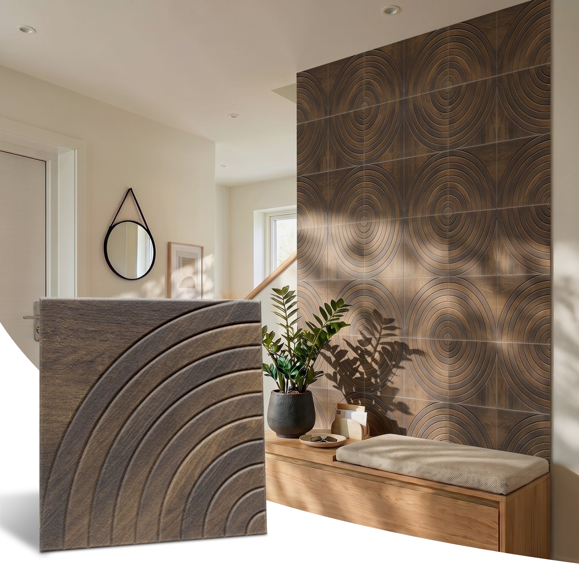 Target Walnut PET Acoustic Felt Tile