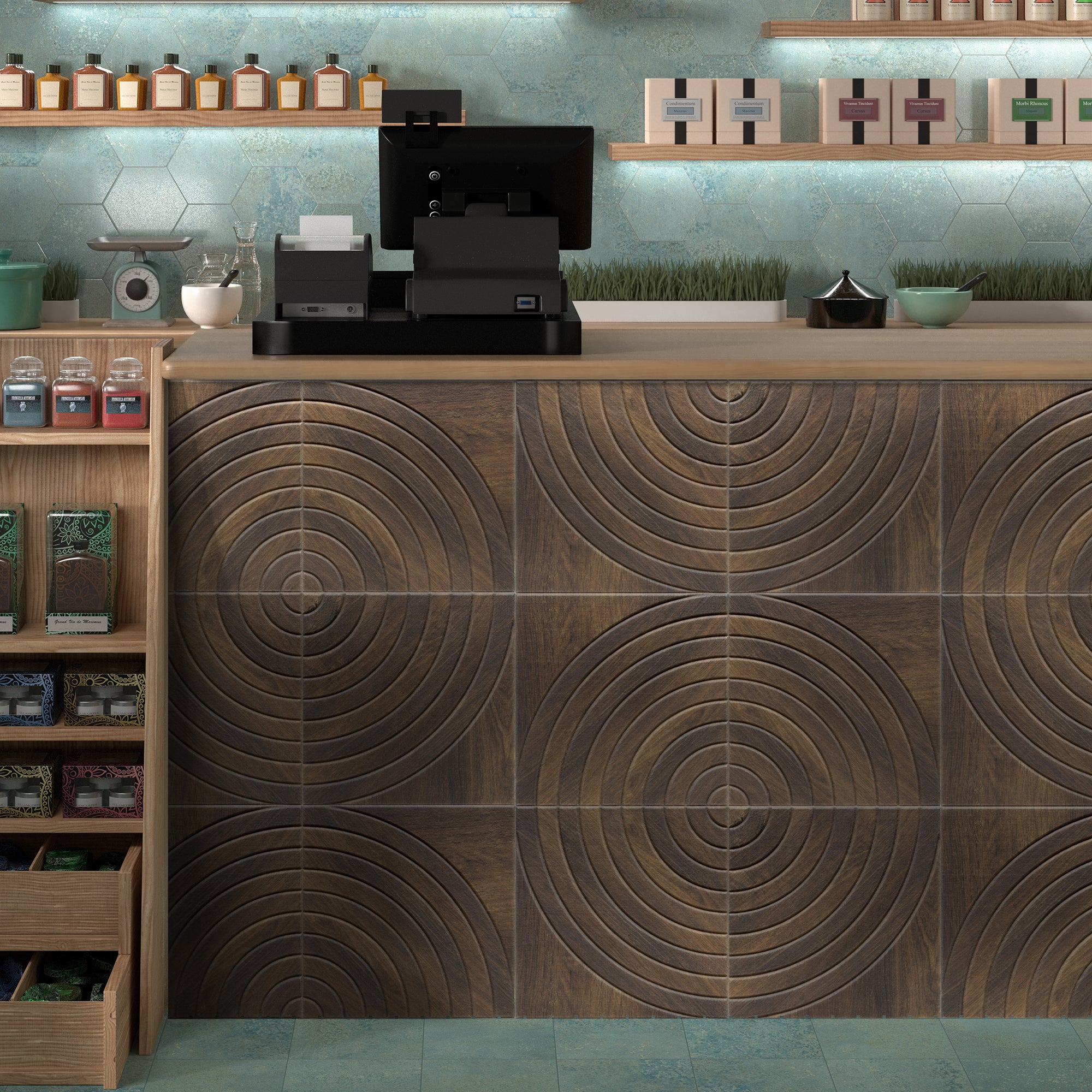 Target Walnut PET Acoustic Felt Tile