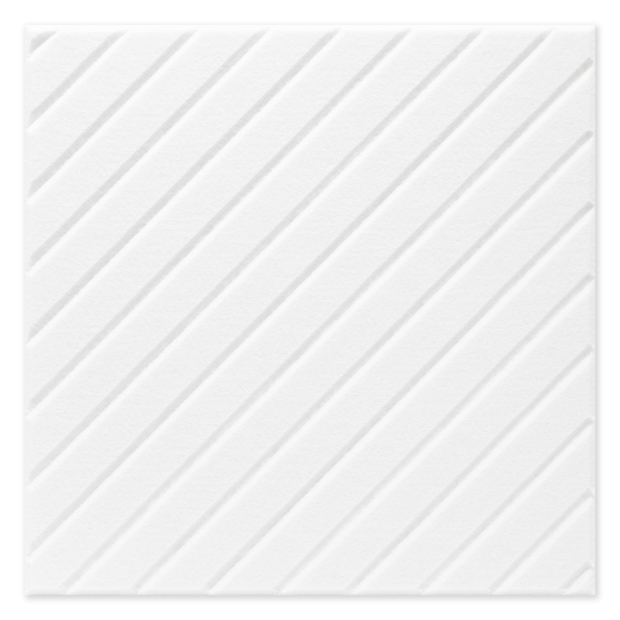 Diagonal Slat White PET Acoustic Felt Tile