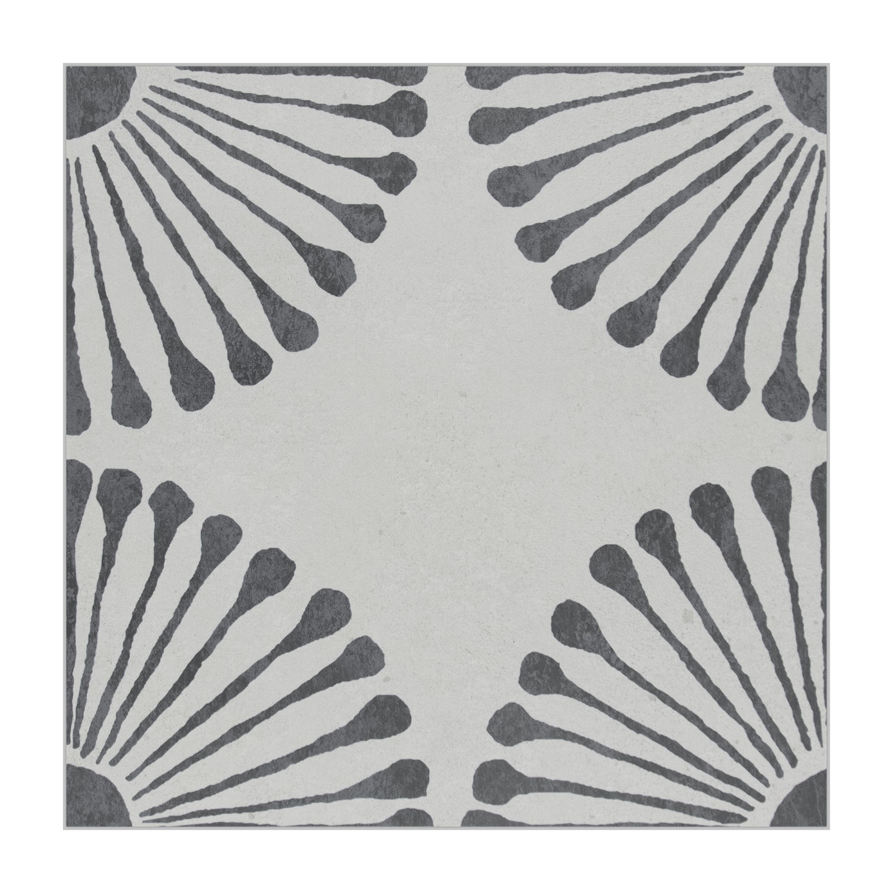 9" x 9" Patterned Gray Peel and Stick Backsplash Wall and Floor Tile