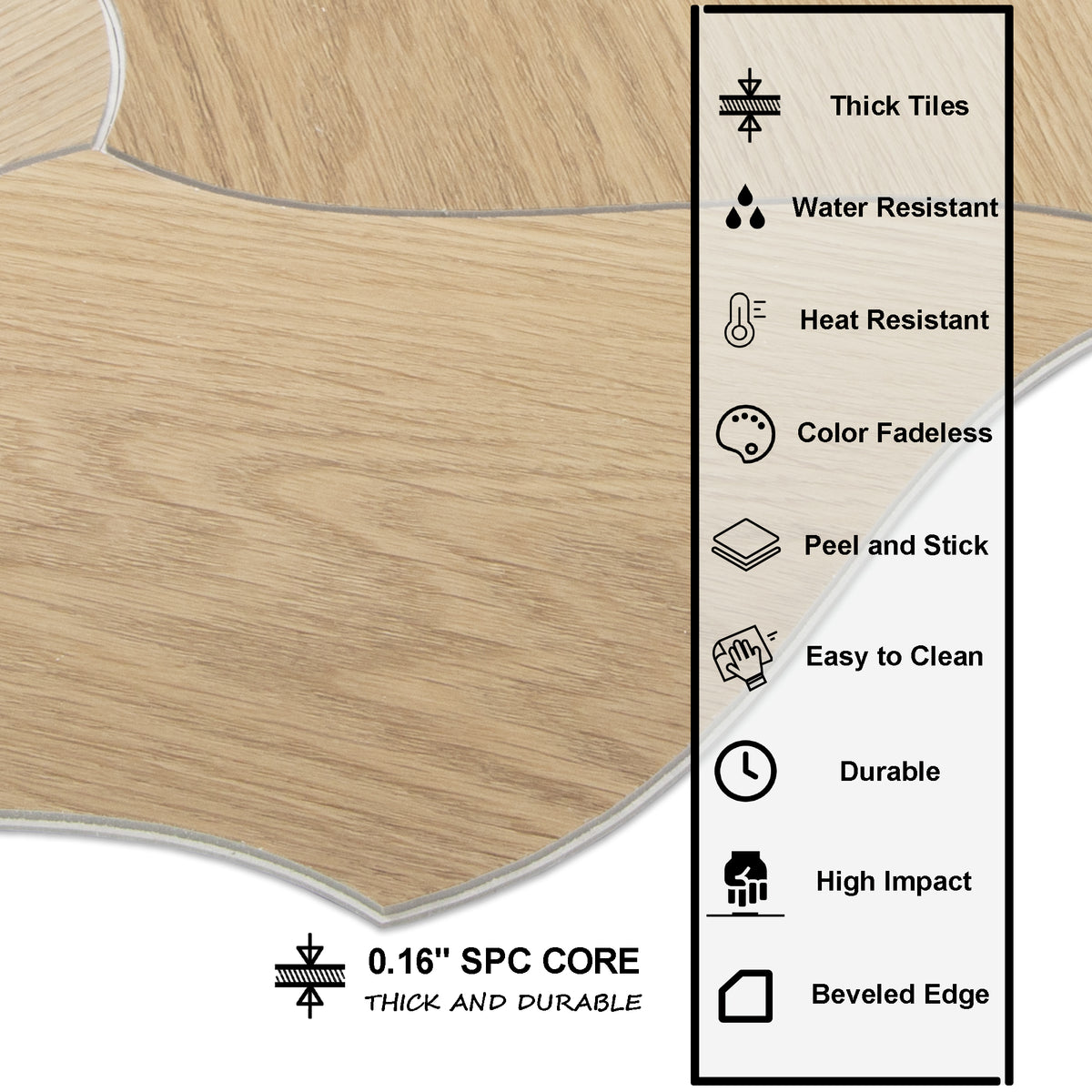 Lotus Peel and Stick Floor Tile