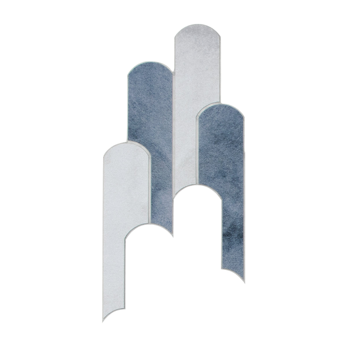 Blue Raindrop Peel and Stick Backsplash Tile