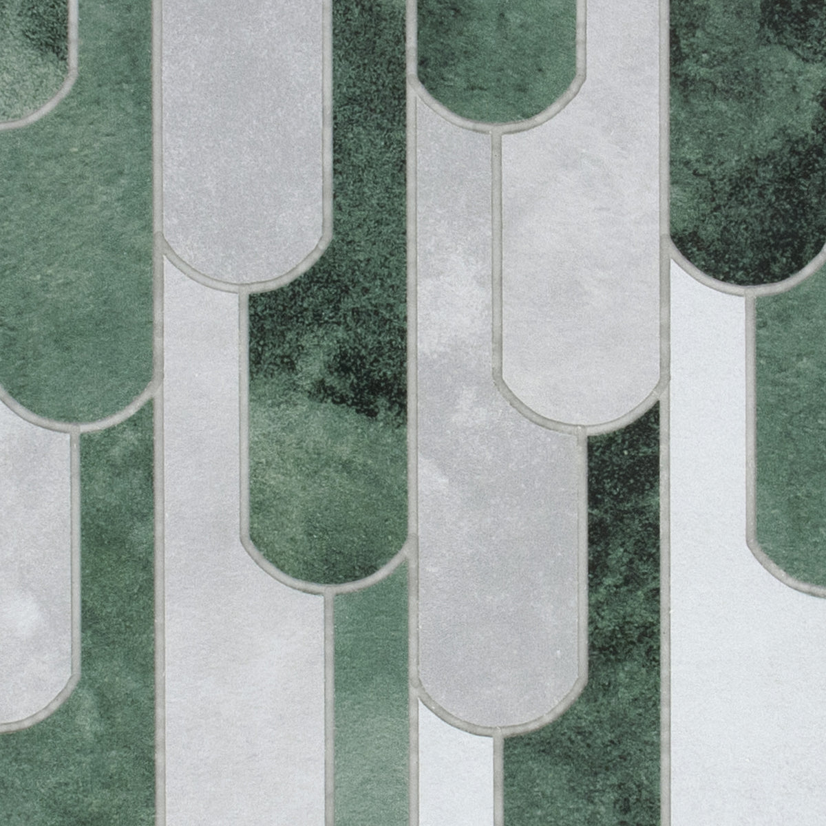 Green Raindrop Peel and Stick Backsplash Tile