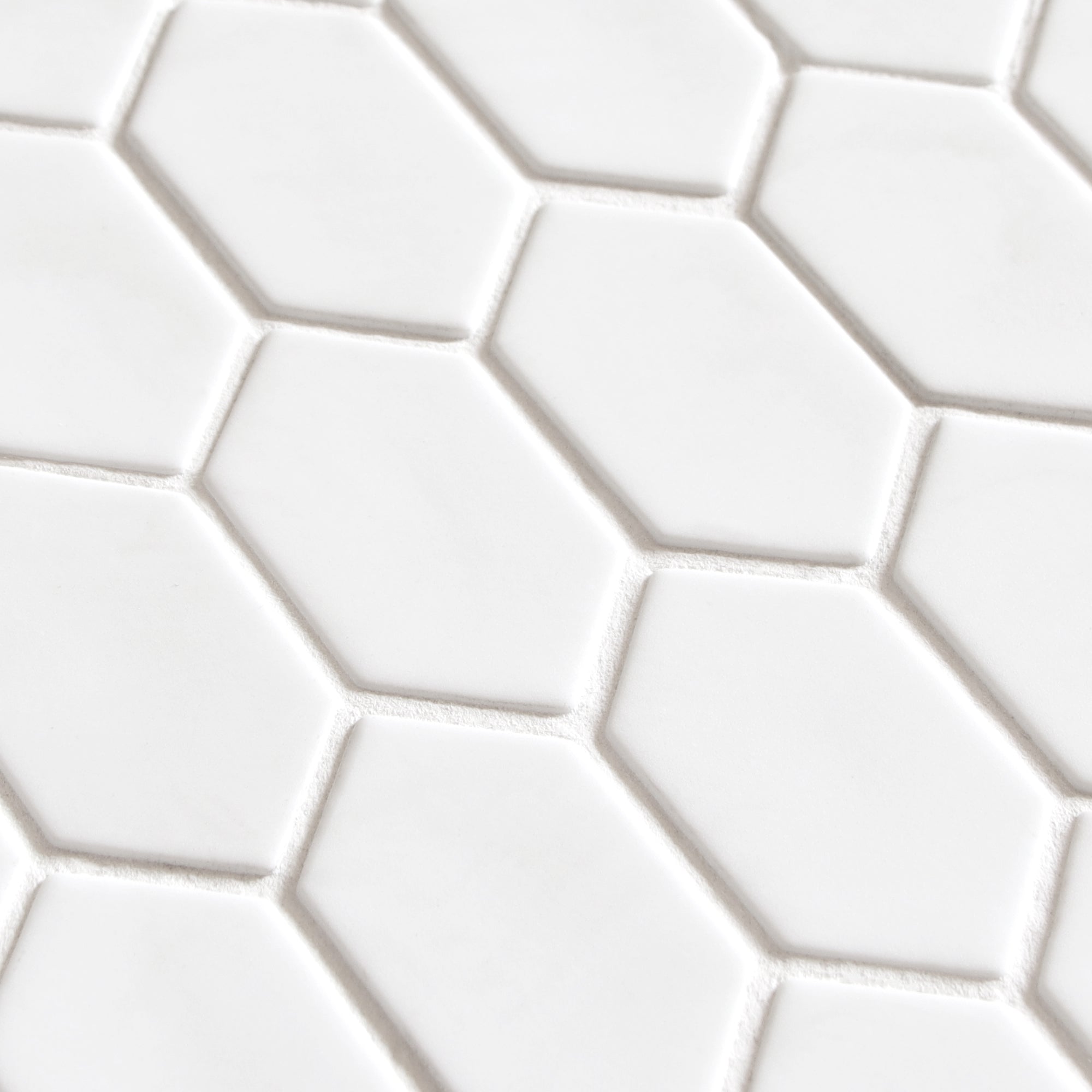 Picket White Recycled Glass Floor and Wall Mosaic Tile