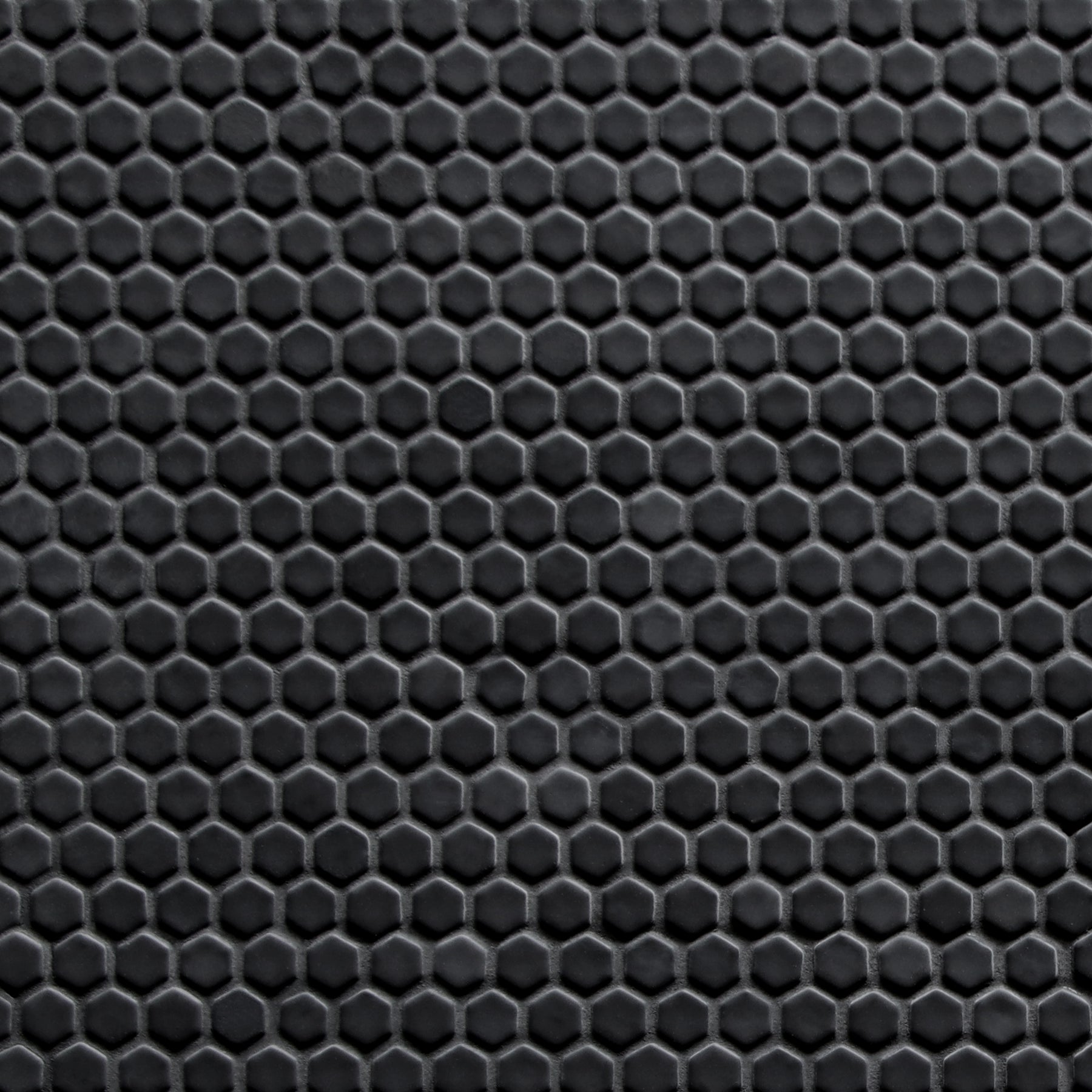 Hexagon Black Recycled Glass Floor And Wall Mosaic Tile