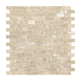 3D Beige Natural Marble Peel and Stick Backsplash Tile