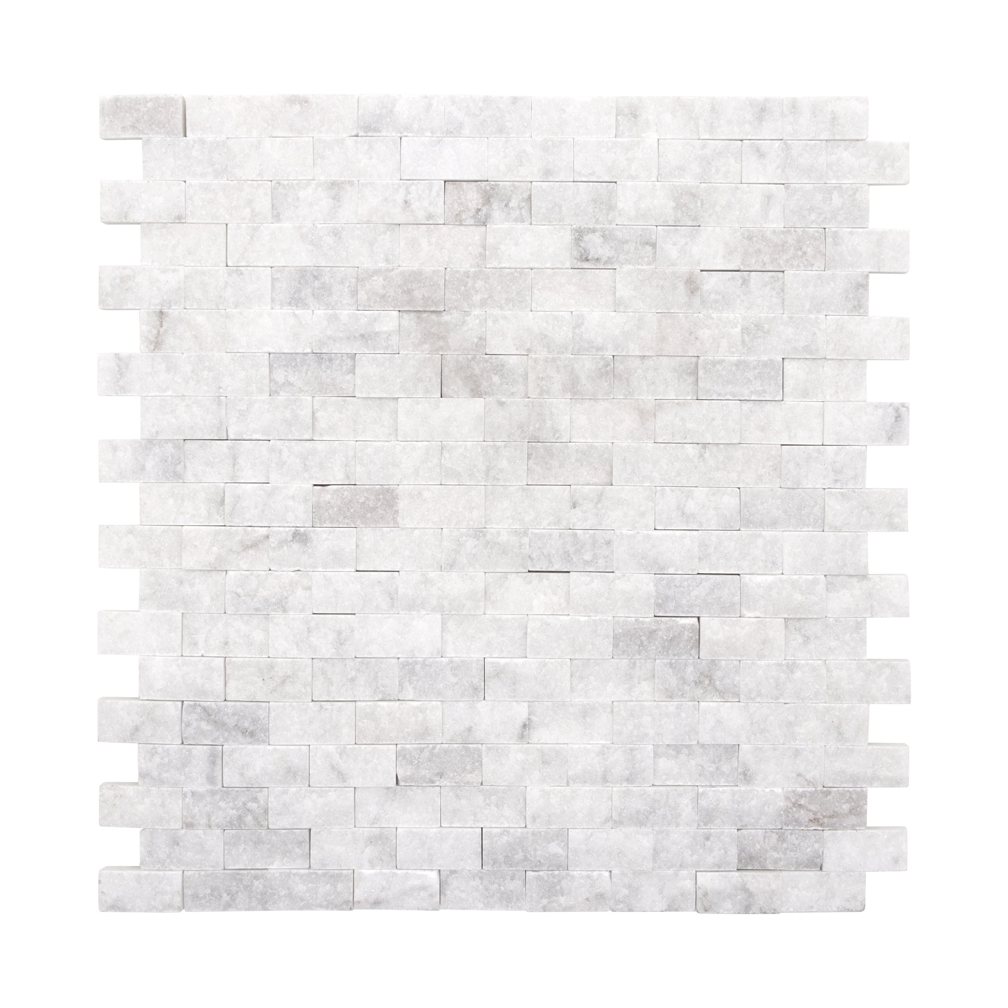 3D Mixed Gray Natural Marble Peel and Stick Backsplash Tile