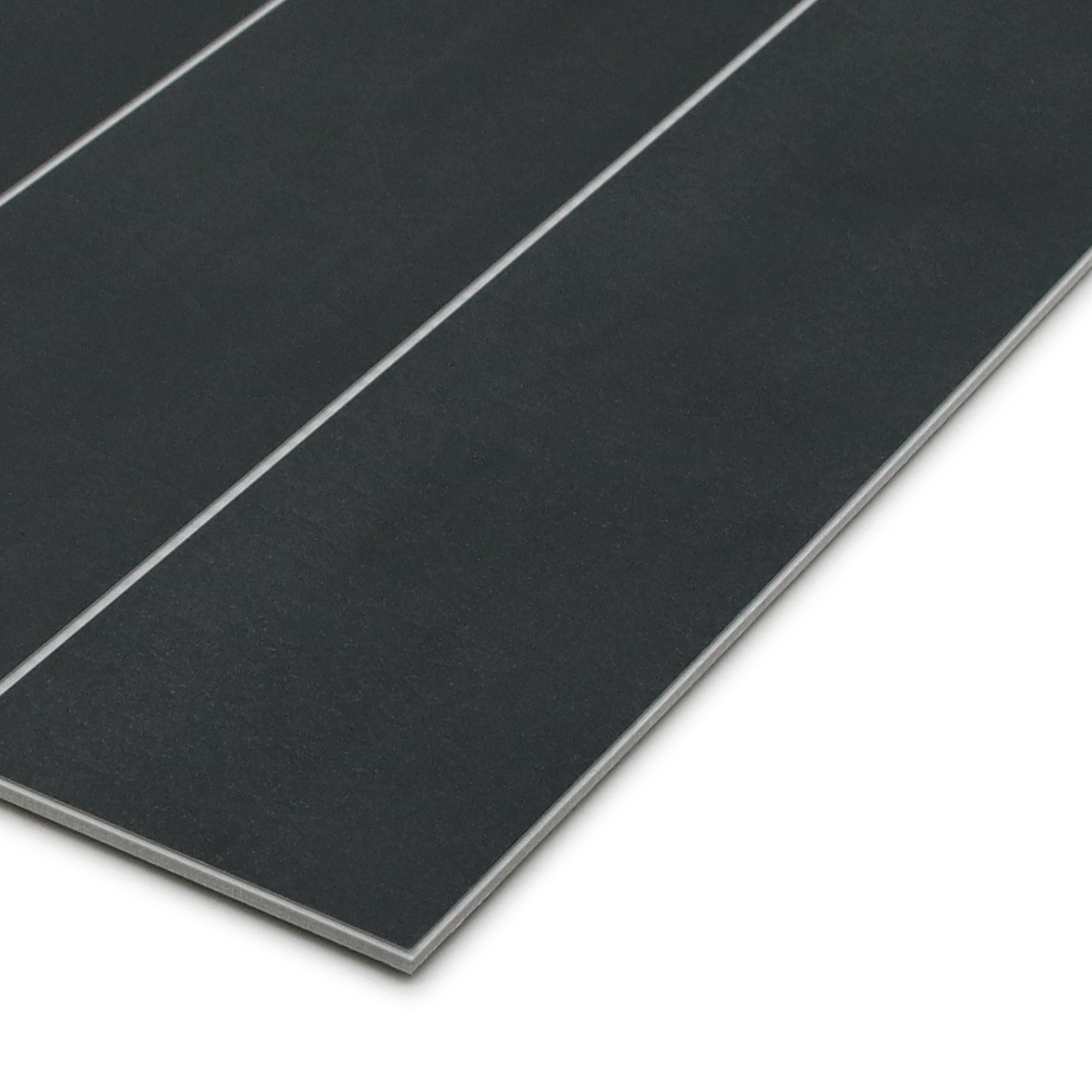 Black Stacked Peel and Stick Backsplash Tile