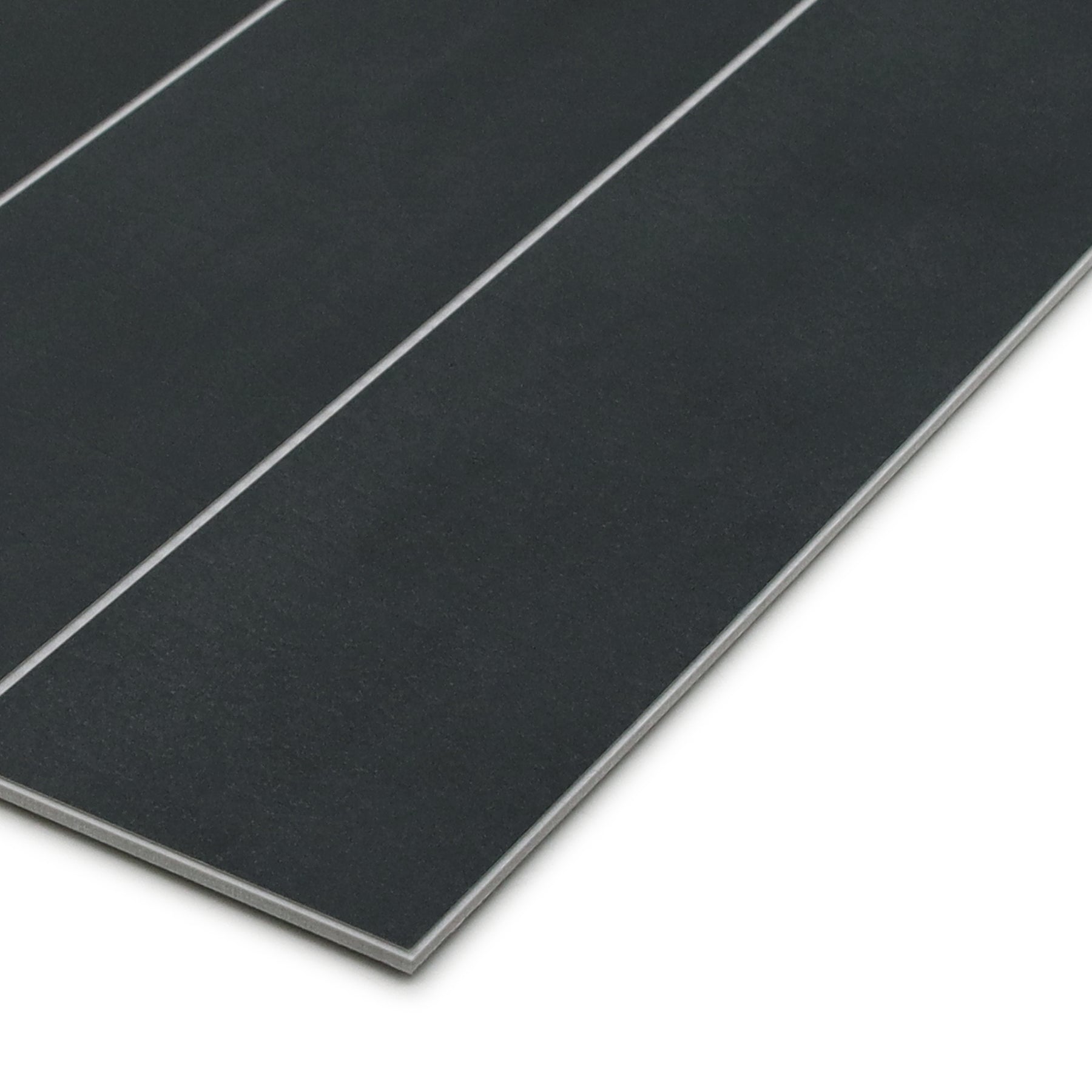Black Stacked Peel and Stick Backsplash Tile