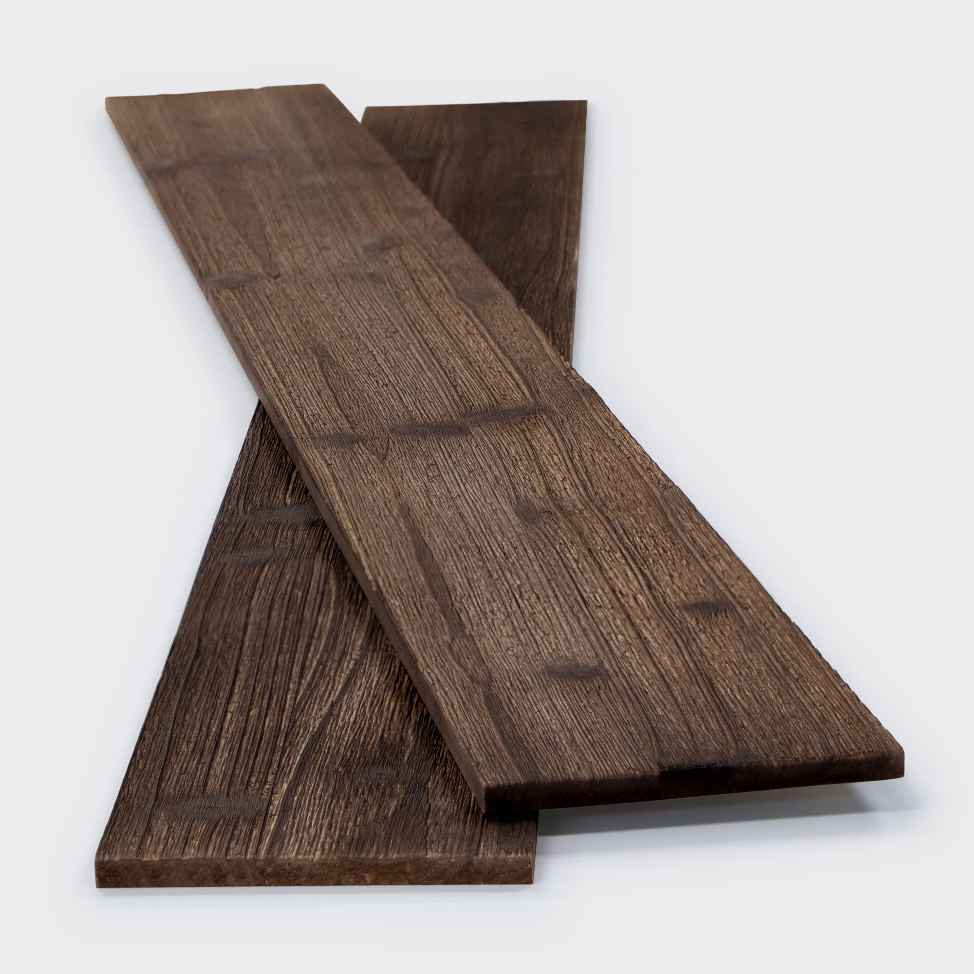 Brown Solid Barn Wood Wall Plank
