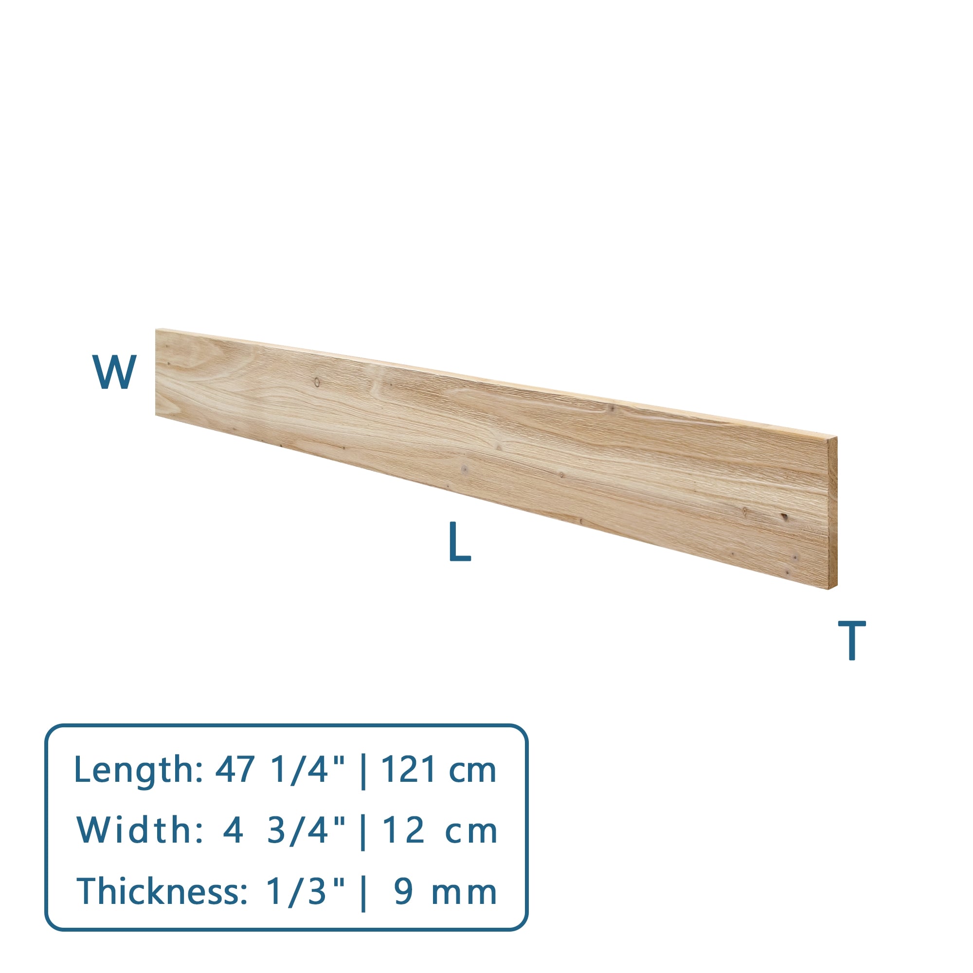 Mixed Light Solid Barn Wood Wall Plank