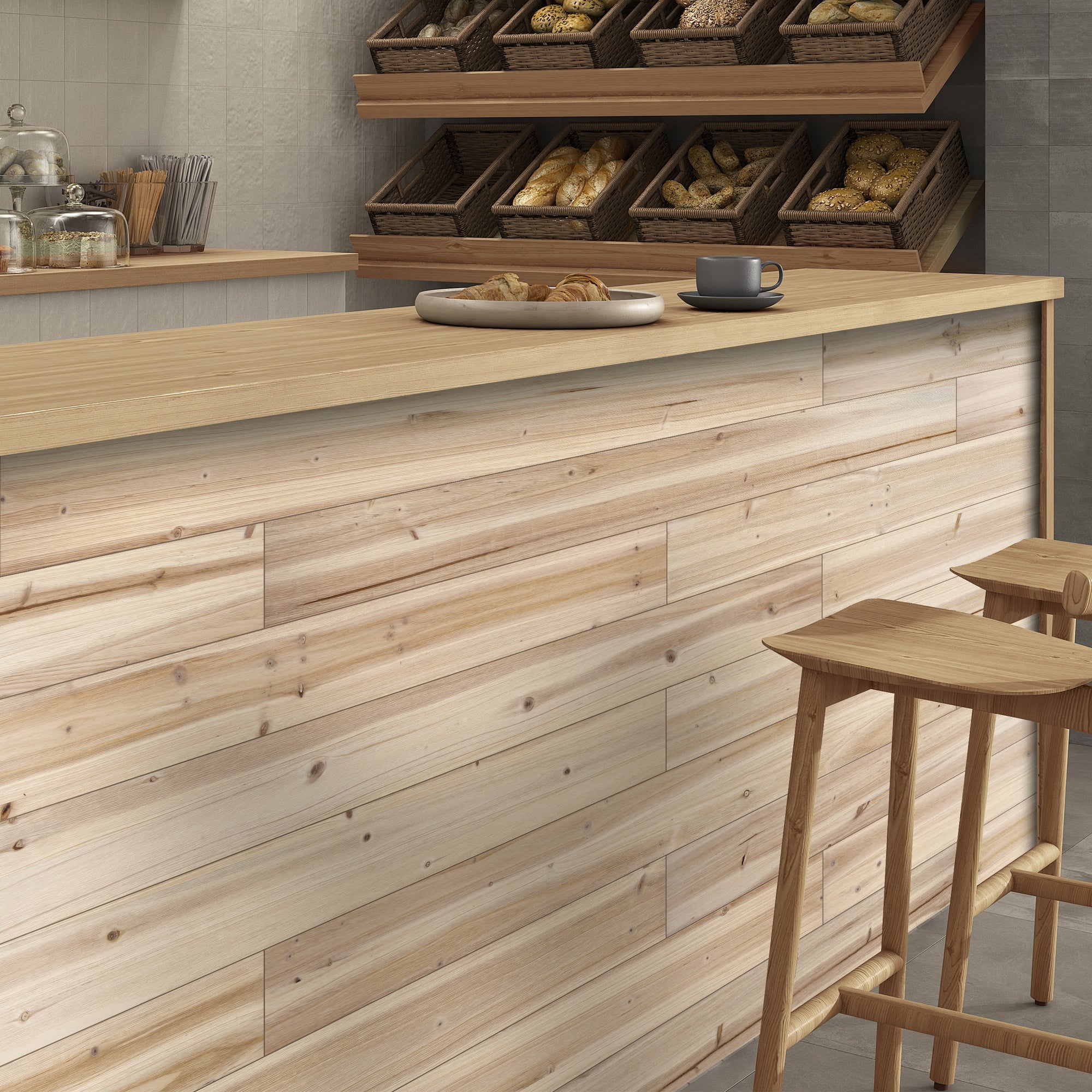 Natural Oak Solid Barn Wood Wall Plank