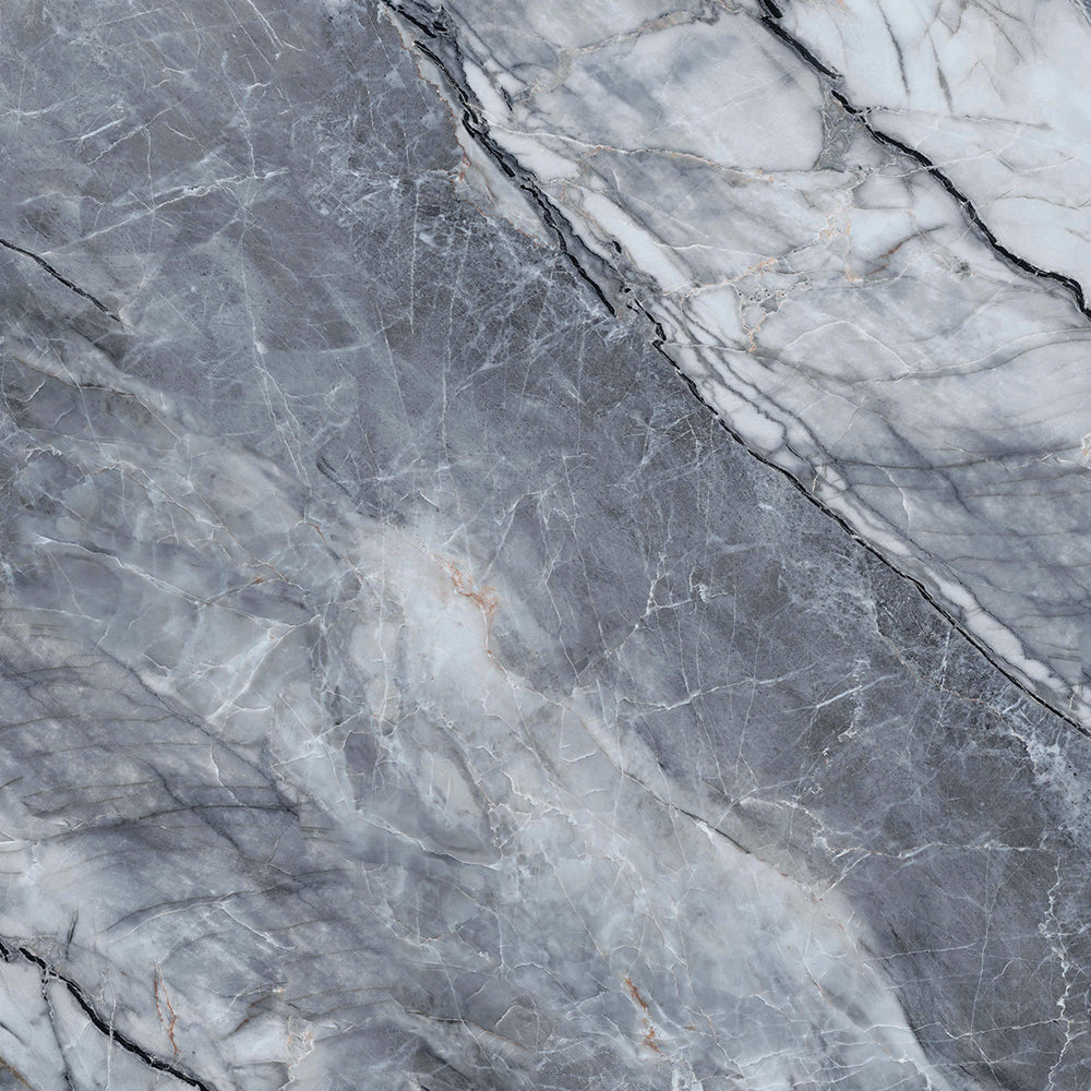 118" x 47" Pietra Grey Glossy Peel and Stick Wall Paneling Roll